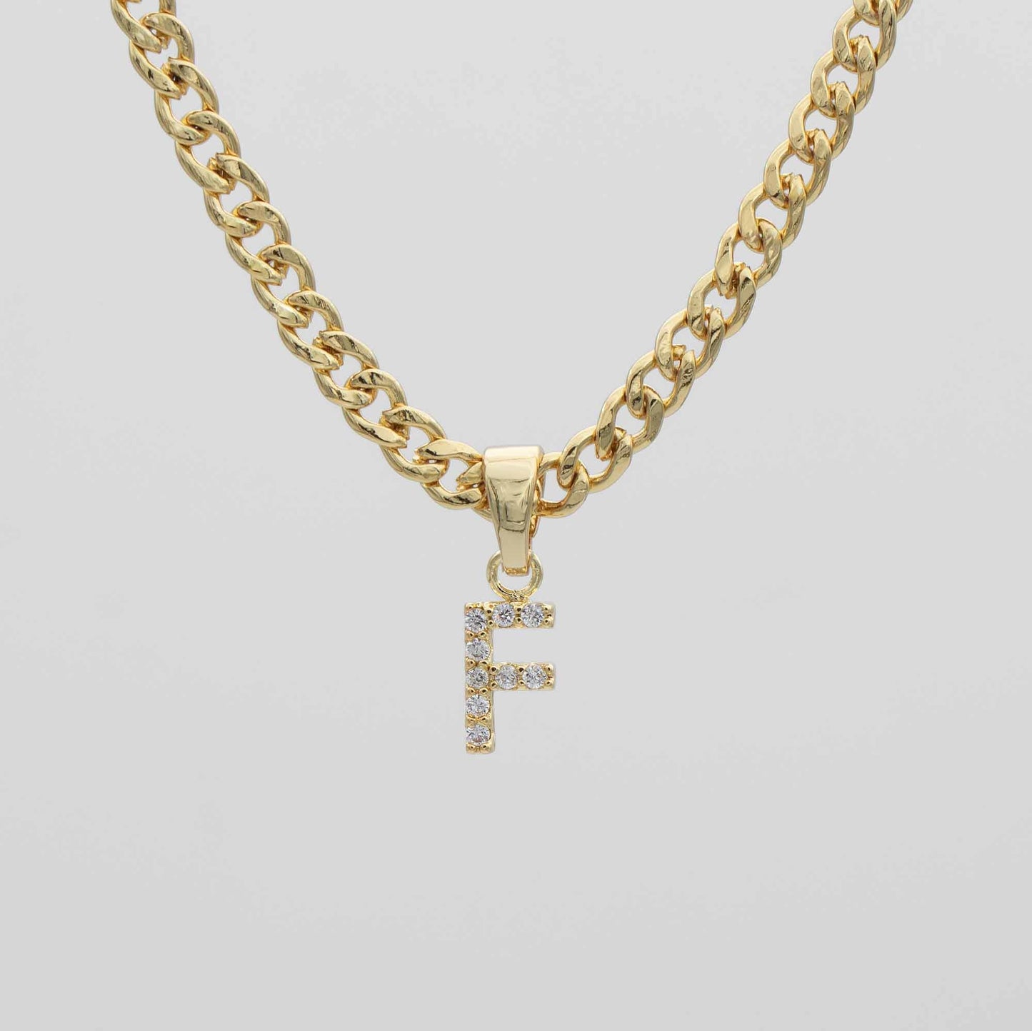 ICY Initial Necklace | Cuban