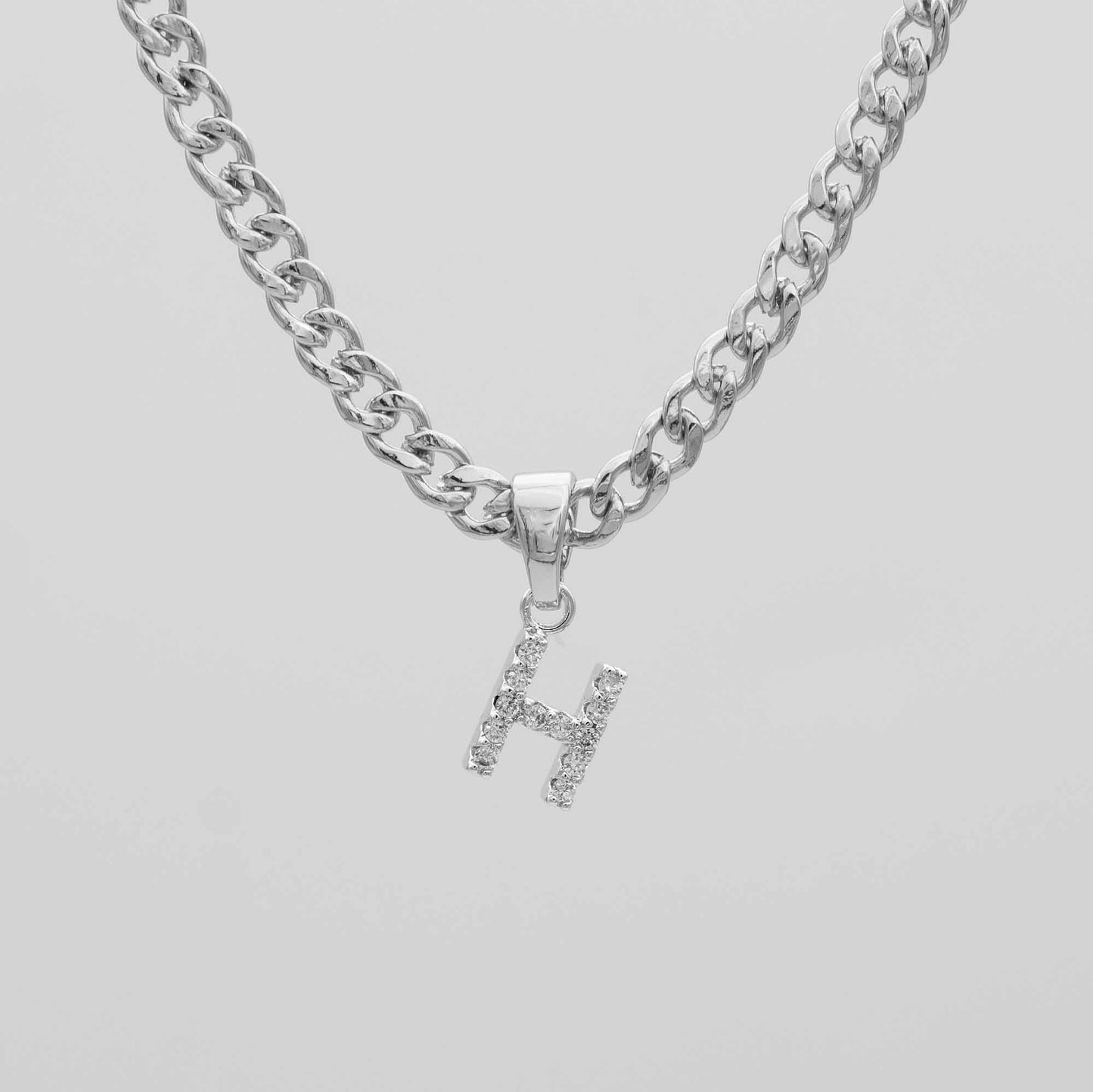 ICY Initial Necklace | Cuban