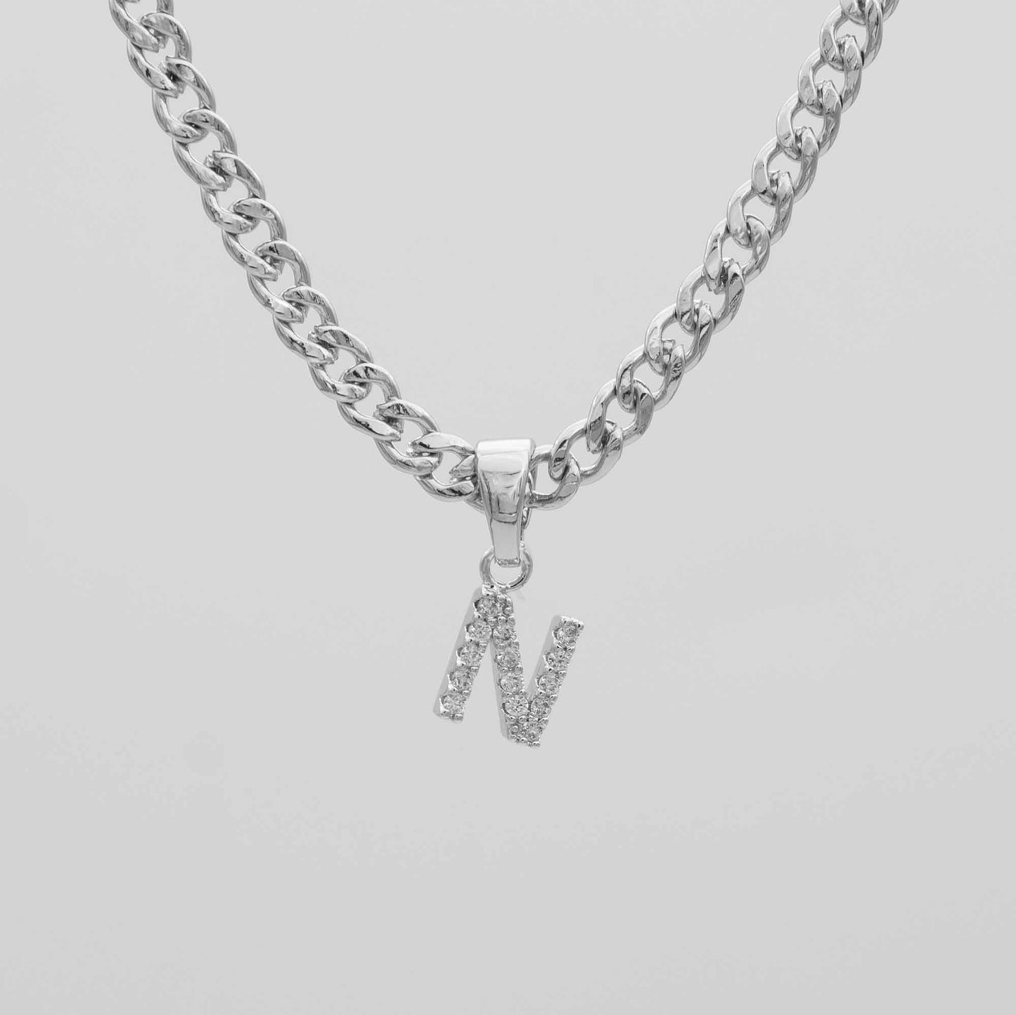 ICY Initial Necklace | Cuban