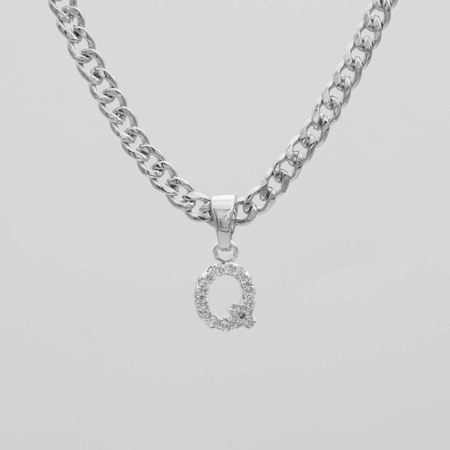ICY Initial Necklace | Cuban