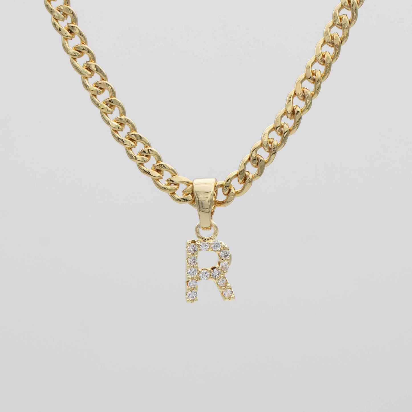 ICY Initial Necklace | Cuban
