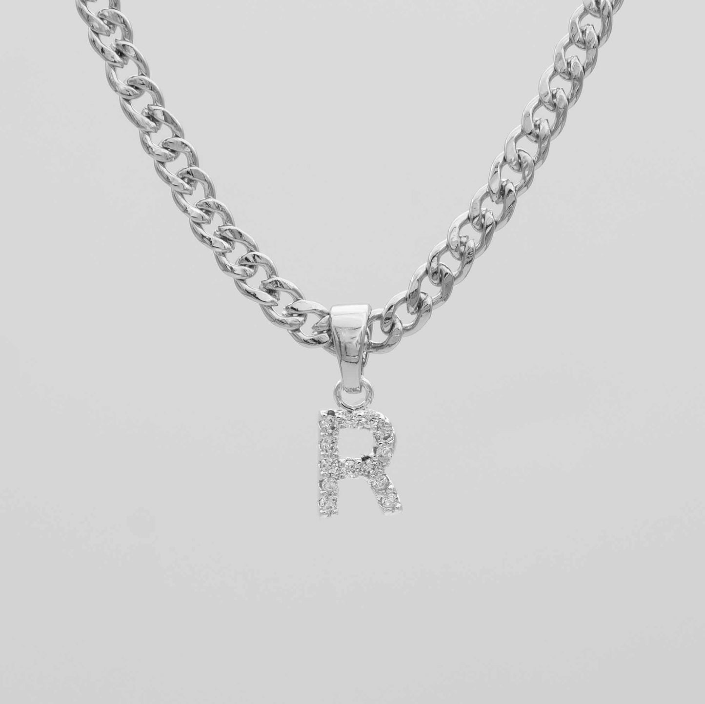 ICY Initial Necklace | Cuban