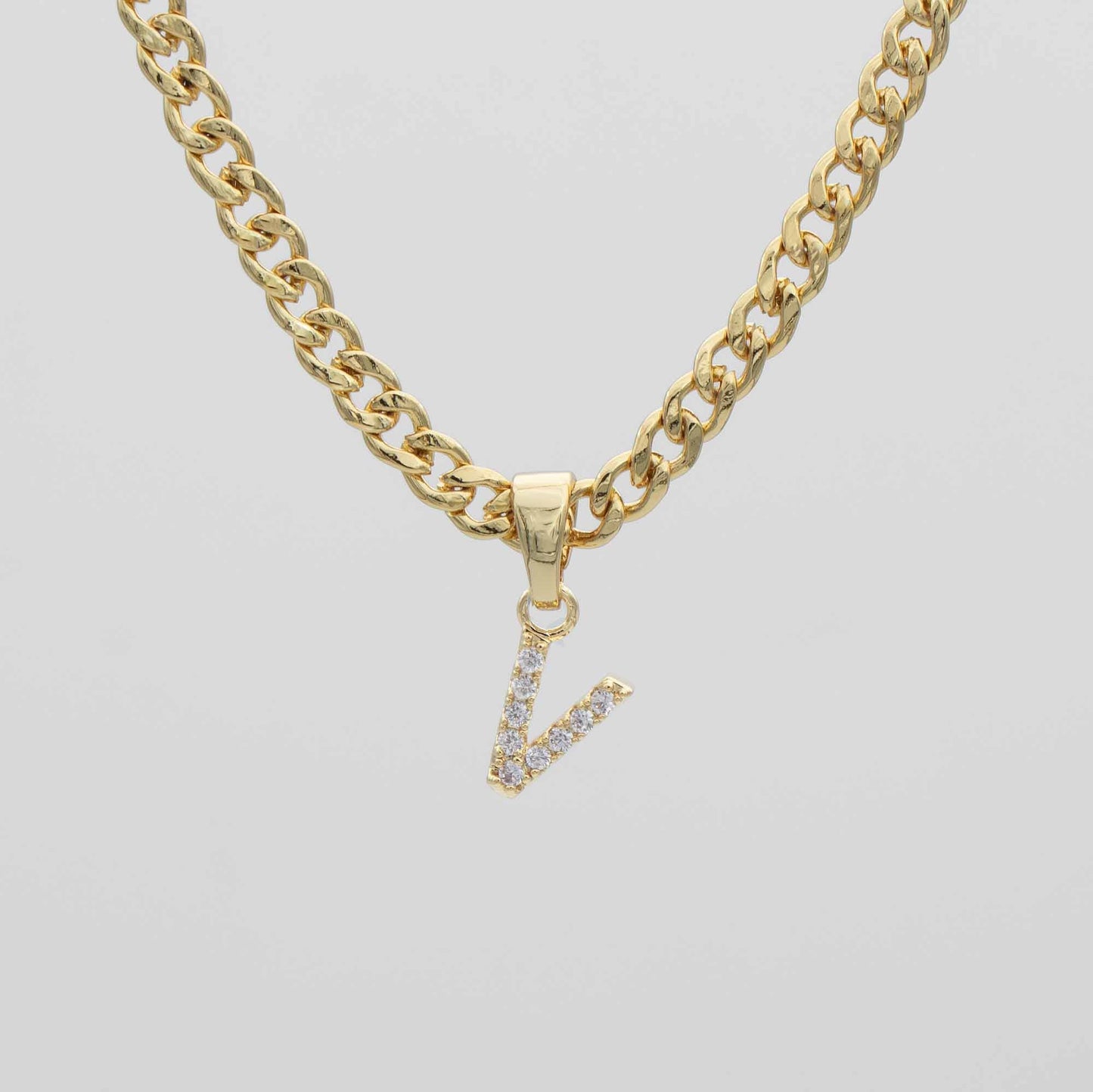 ICY Initial Necklace | Cuban