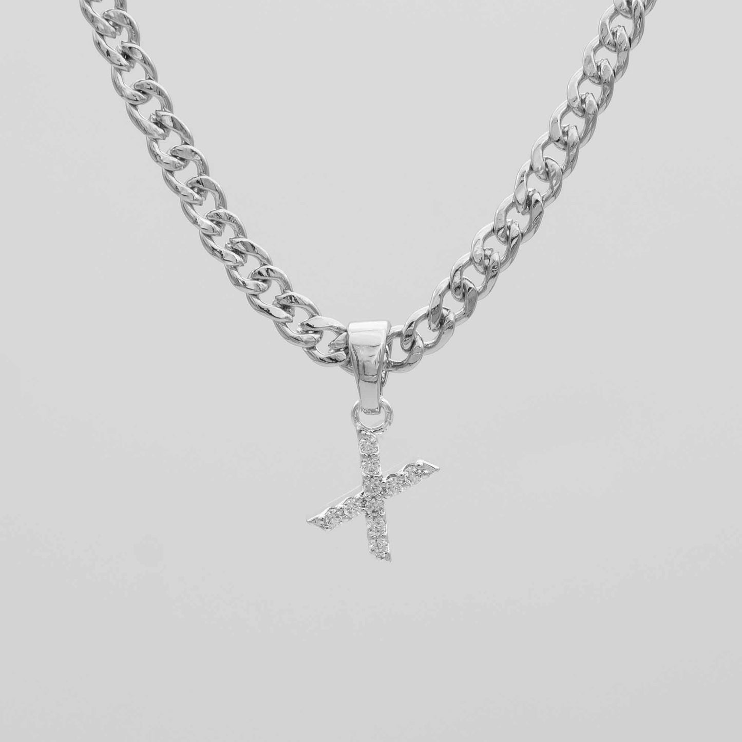 ICY Initial Necklace | Cuban