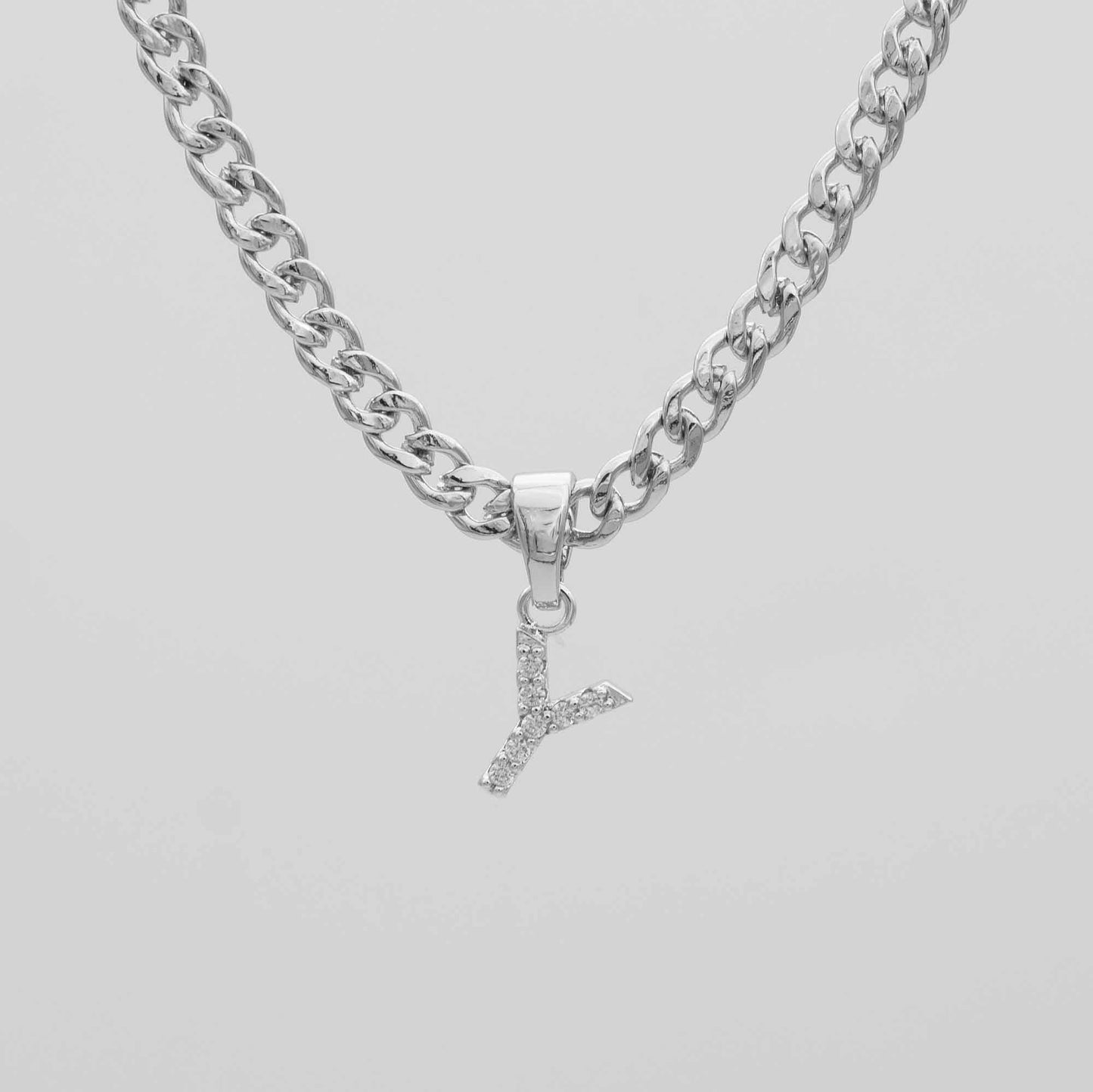 ICY Initial Necklace | Cuban