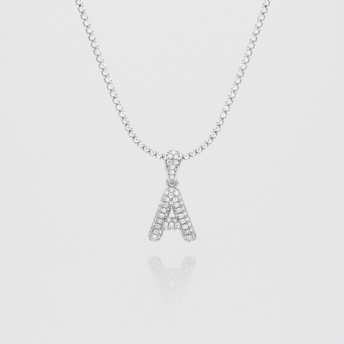 ICY Mini Bubble Initial Necklace