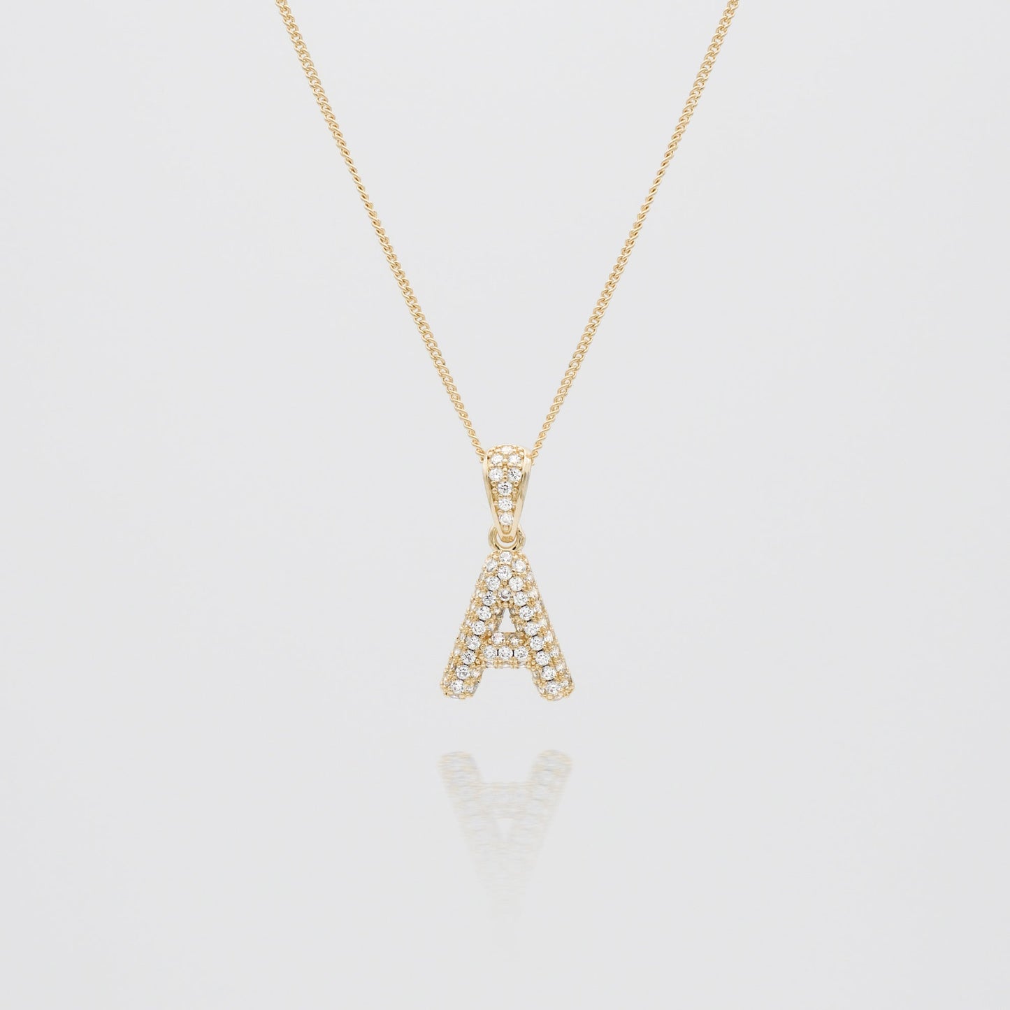 ICY Mini Bubble Initial Necklace