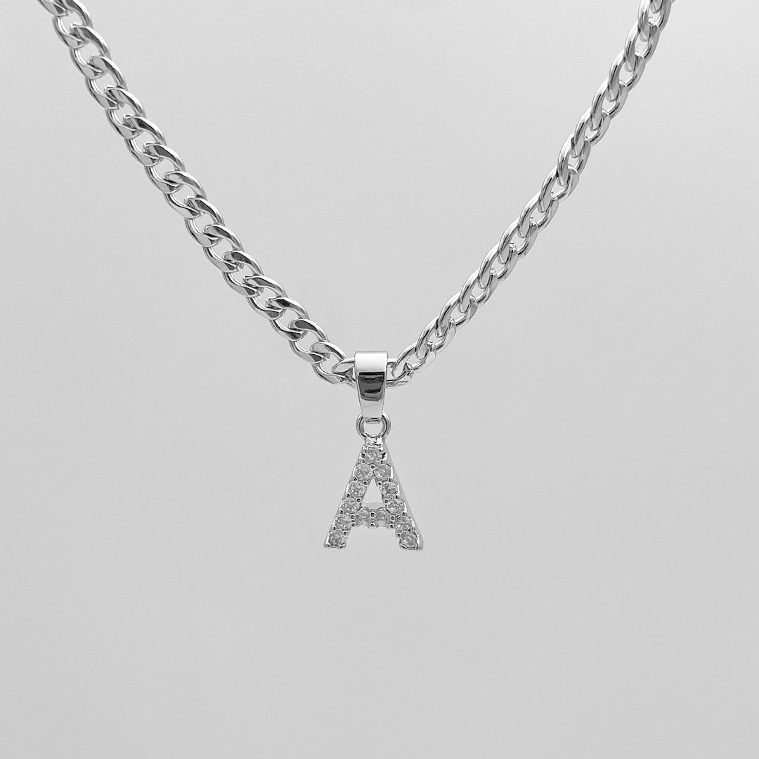 ICY Initial Necklace | Cuban