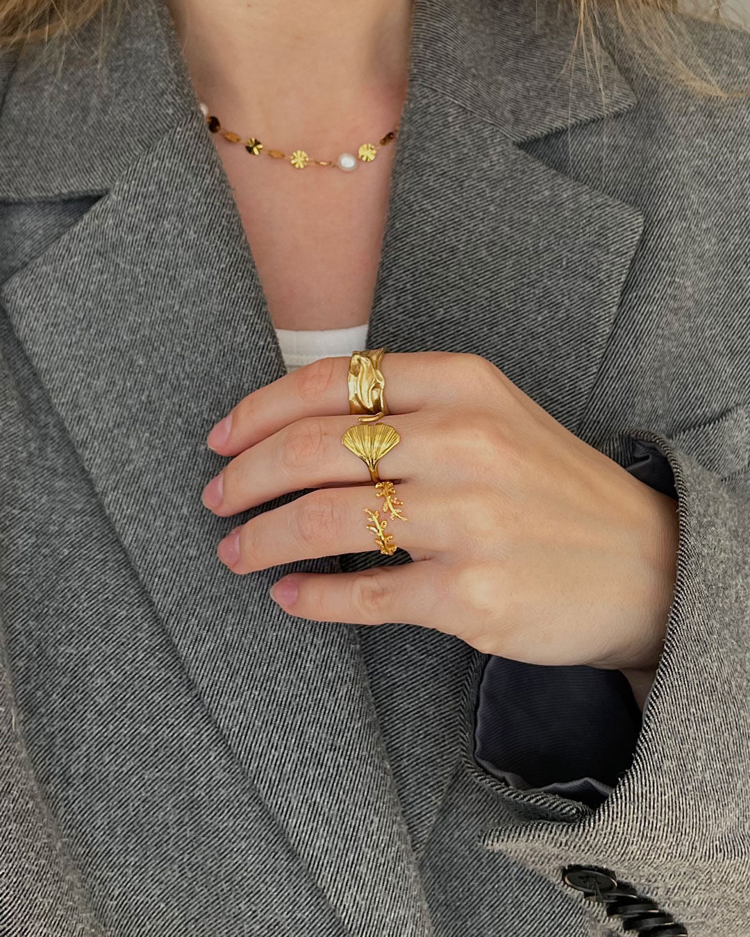 Jaylinette | Anello Grande in Oro 18K