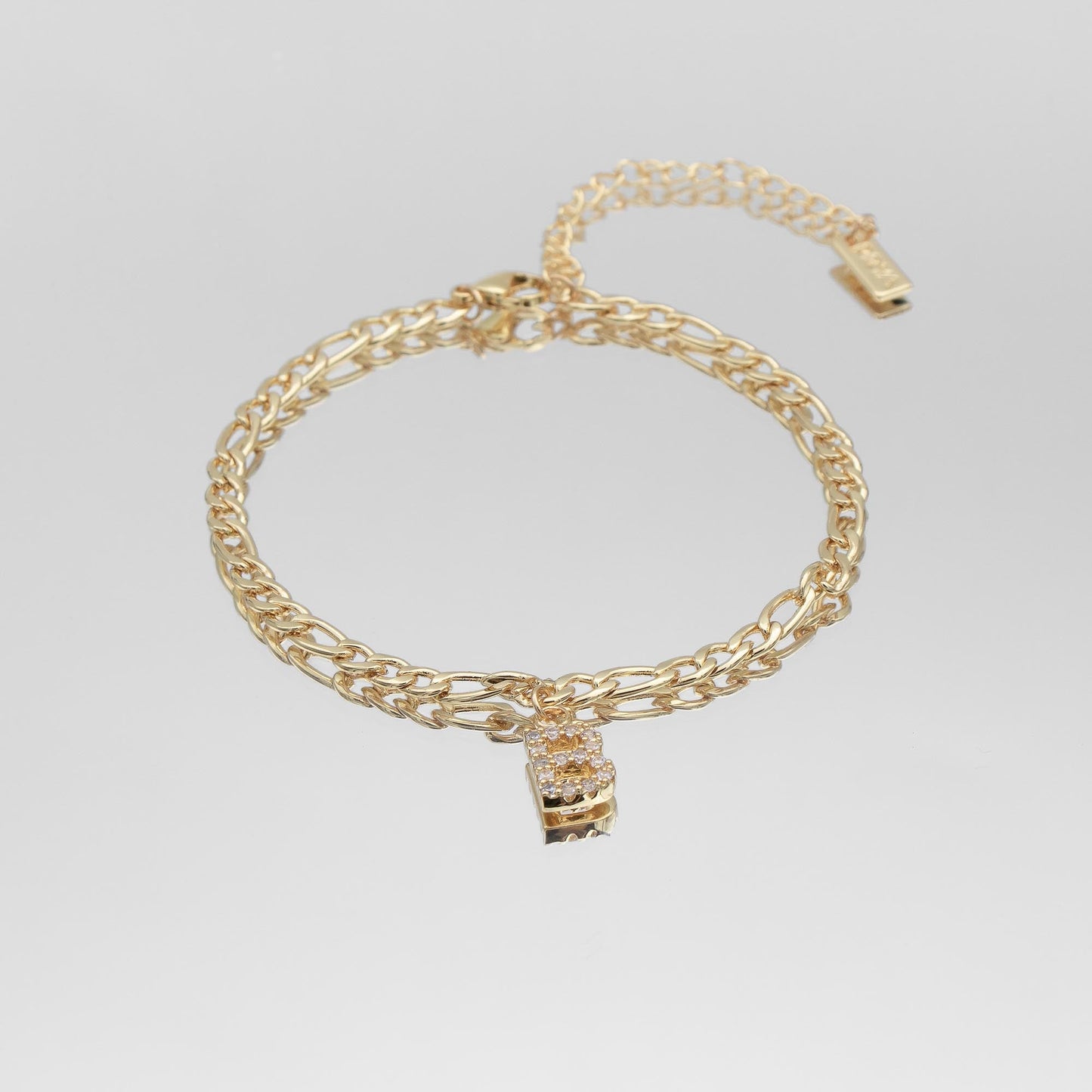 ICY Initial Anklet | Figaro