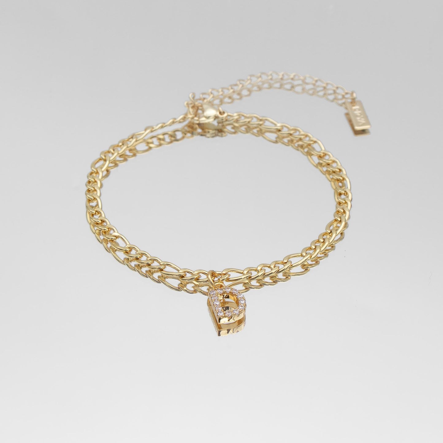 ICY Initial Anklet | Figaro