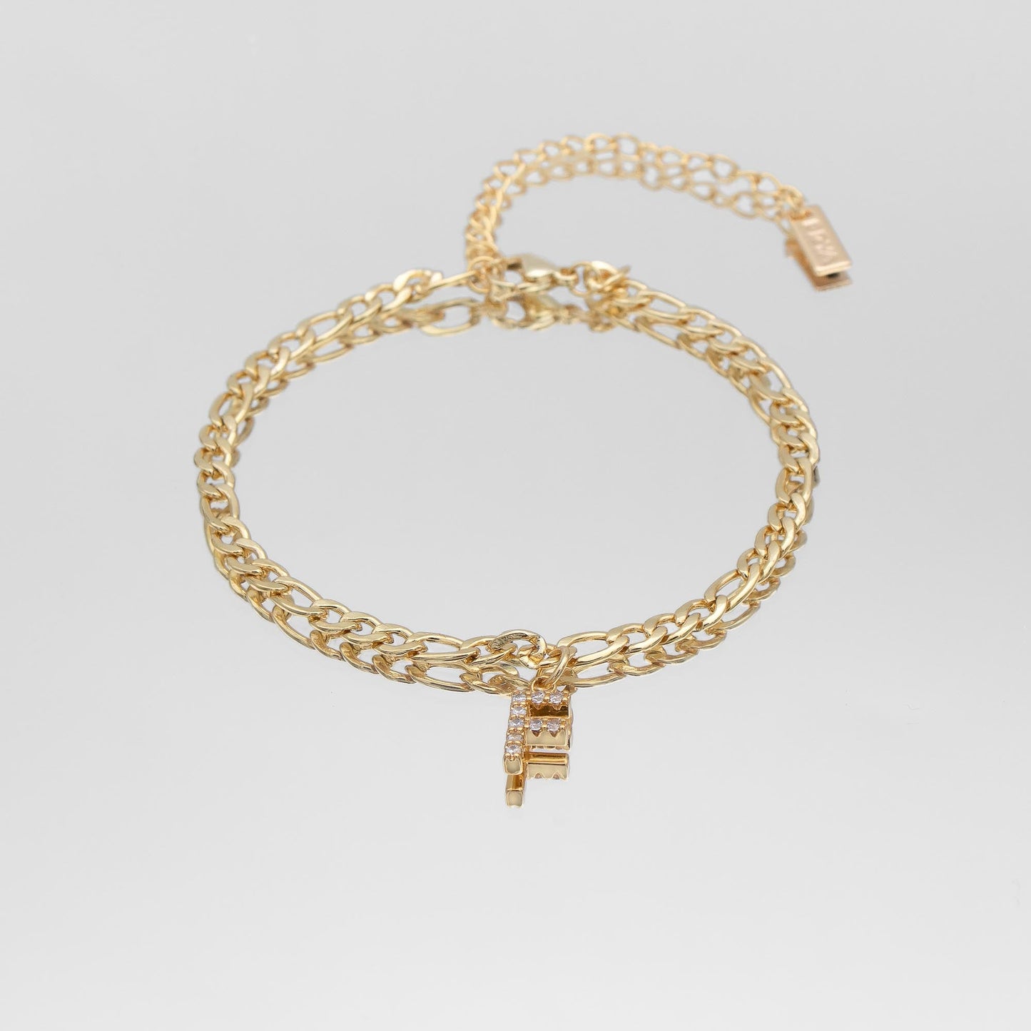 ICY Initial Anklet | Figaro