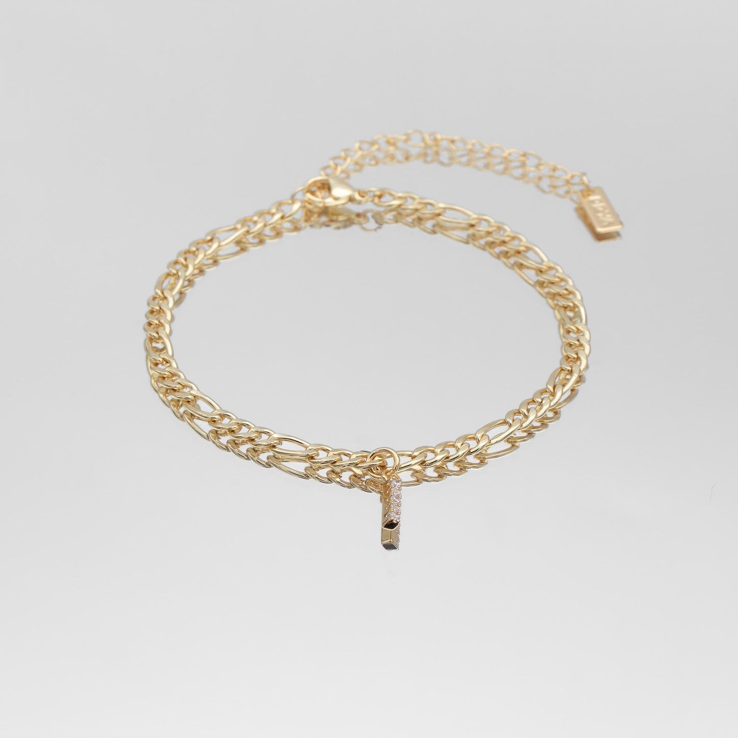 ICY Initial Anklet | Figaro