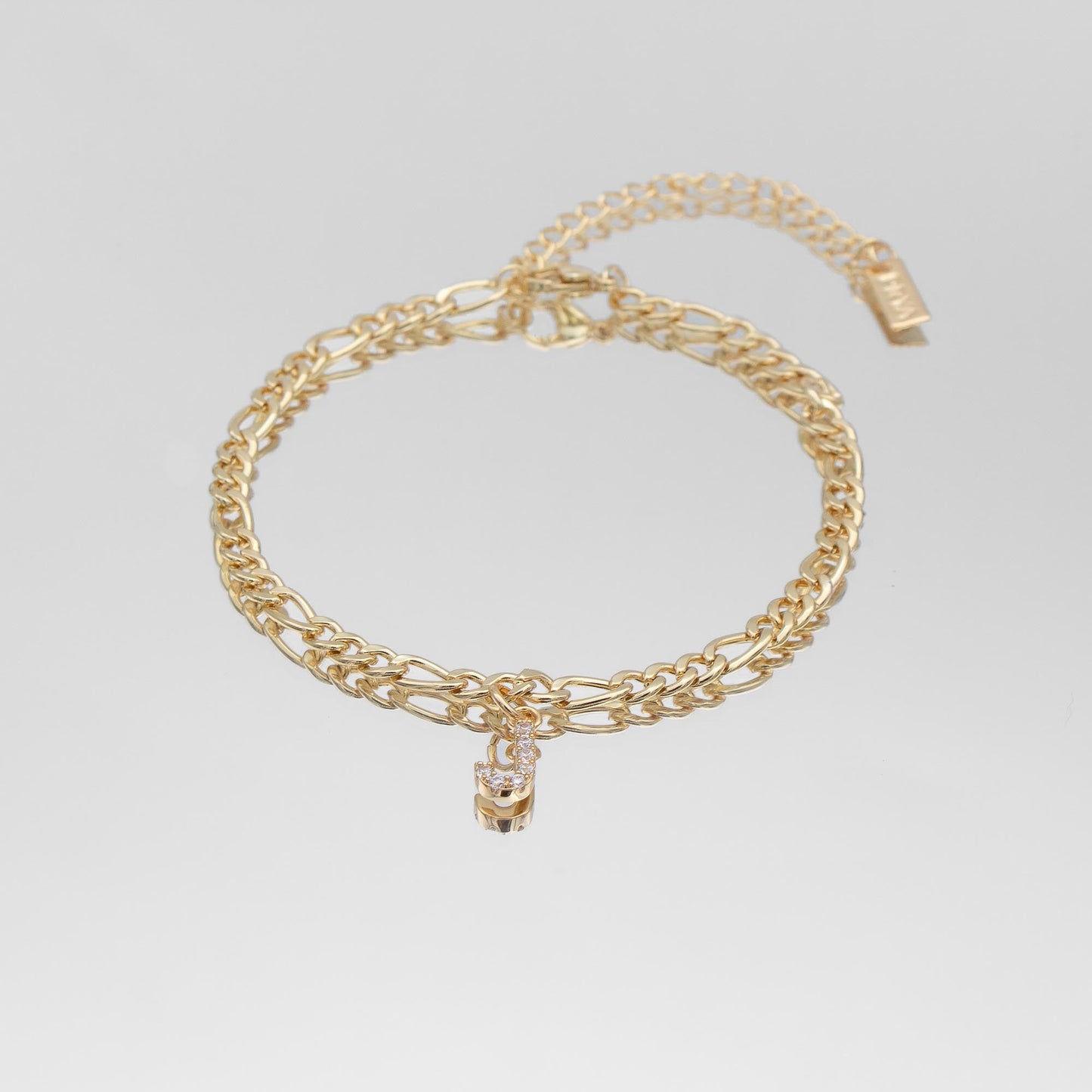 ICY Initial Anklet | Figaro