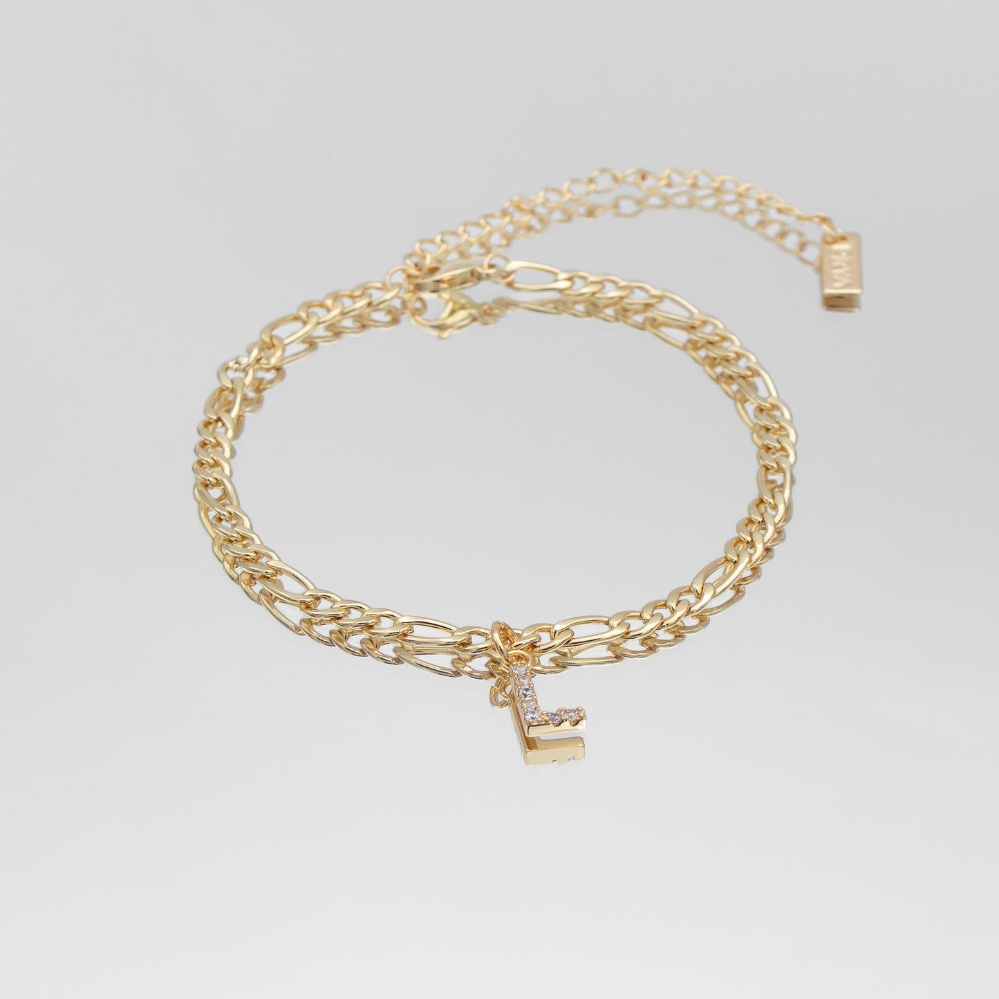 ICY Initial Anklet | Figaro