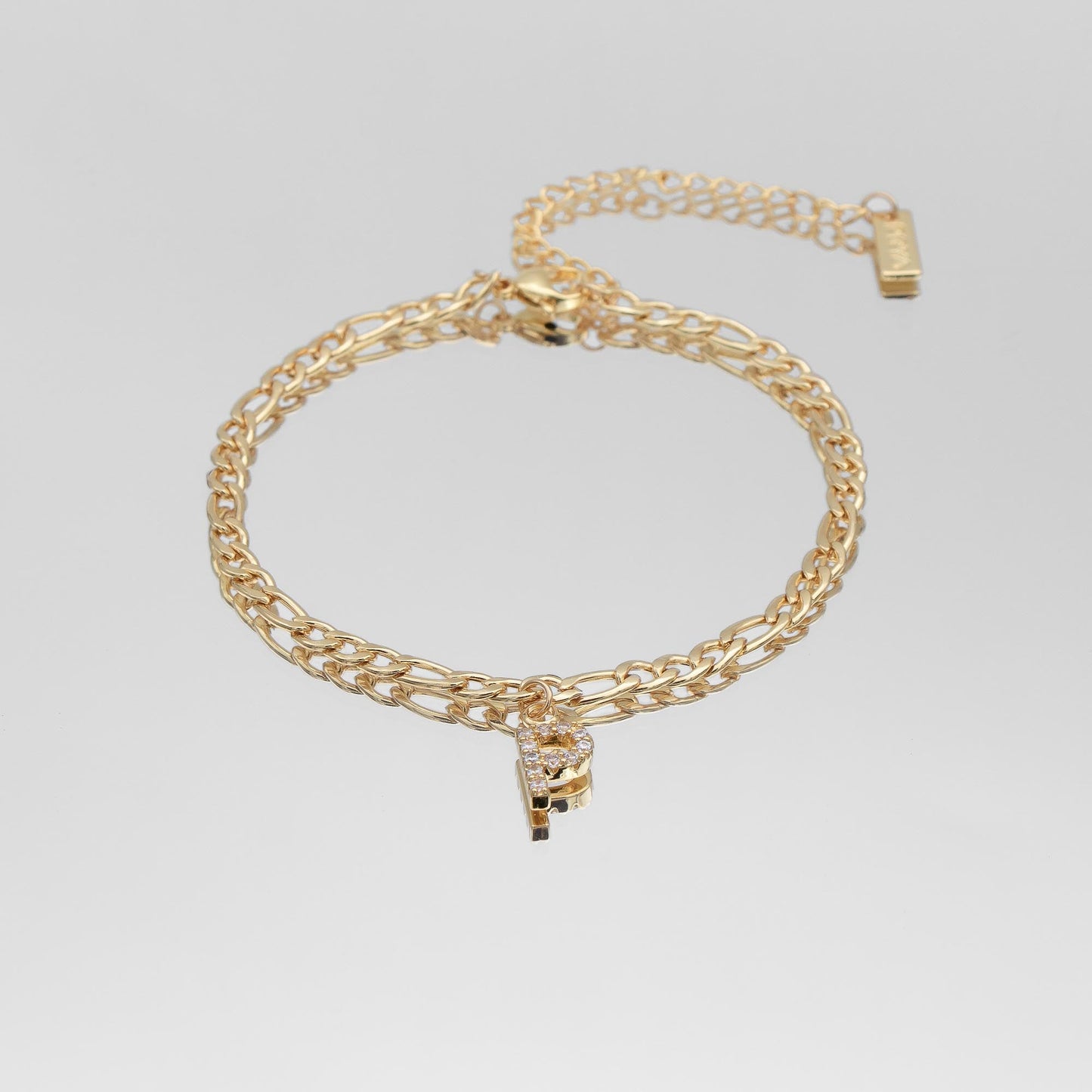 ICY Initial Anklet | Figaro