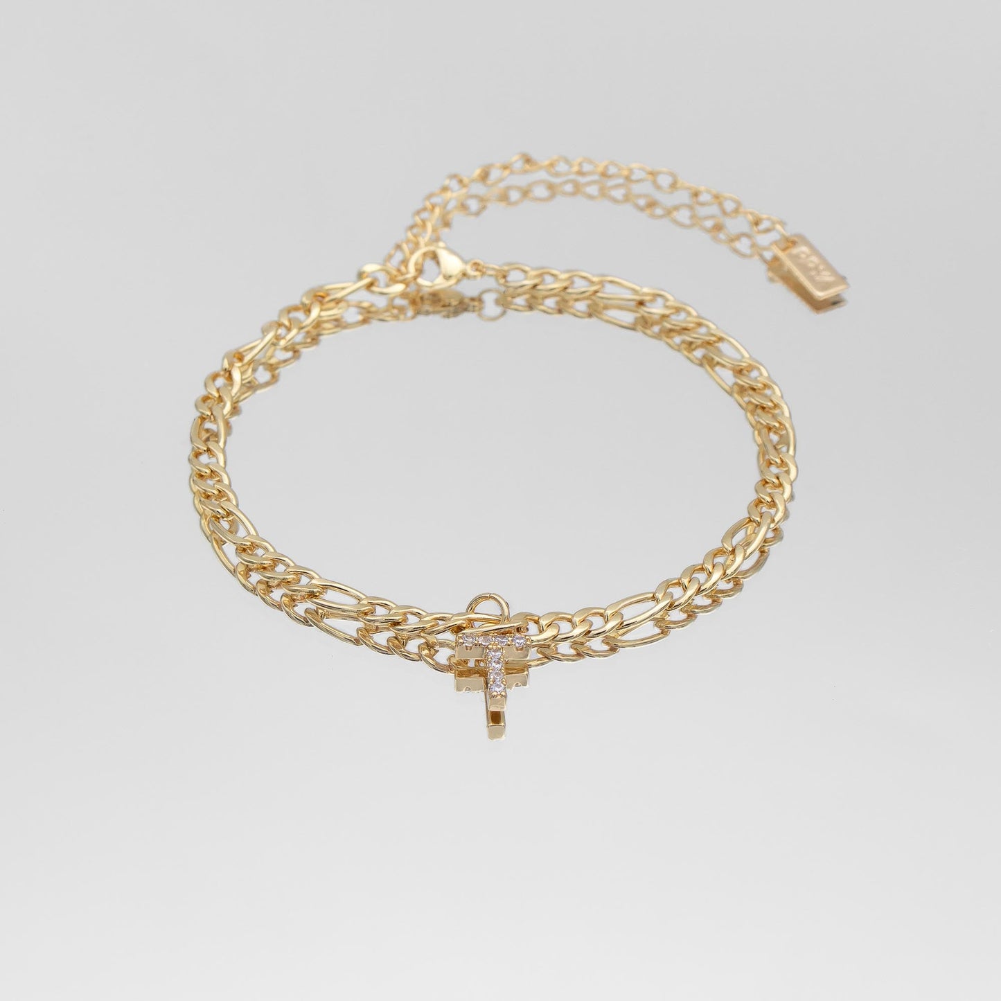 ICY Initial Anklet | Figaro