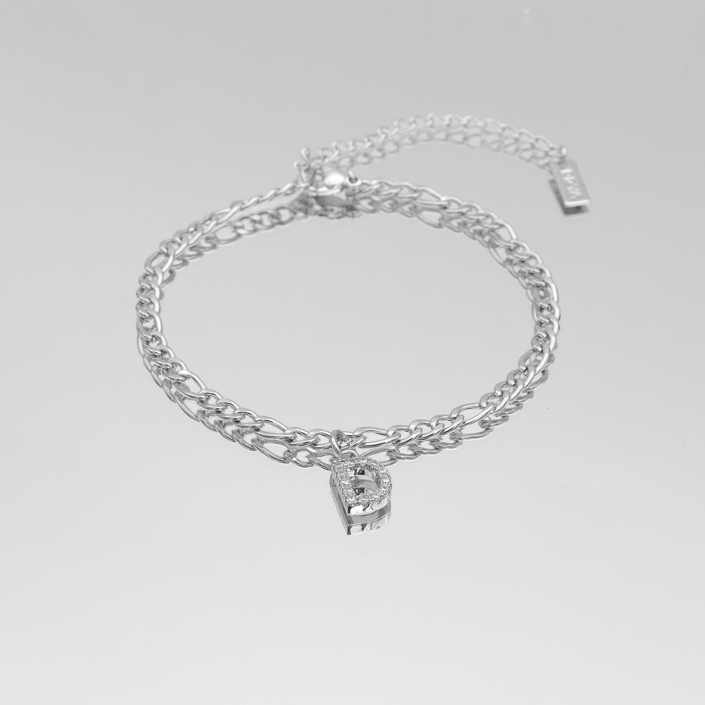 ICY Initial Anklet | Figaro