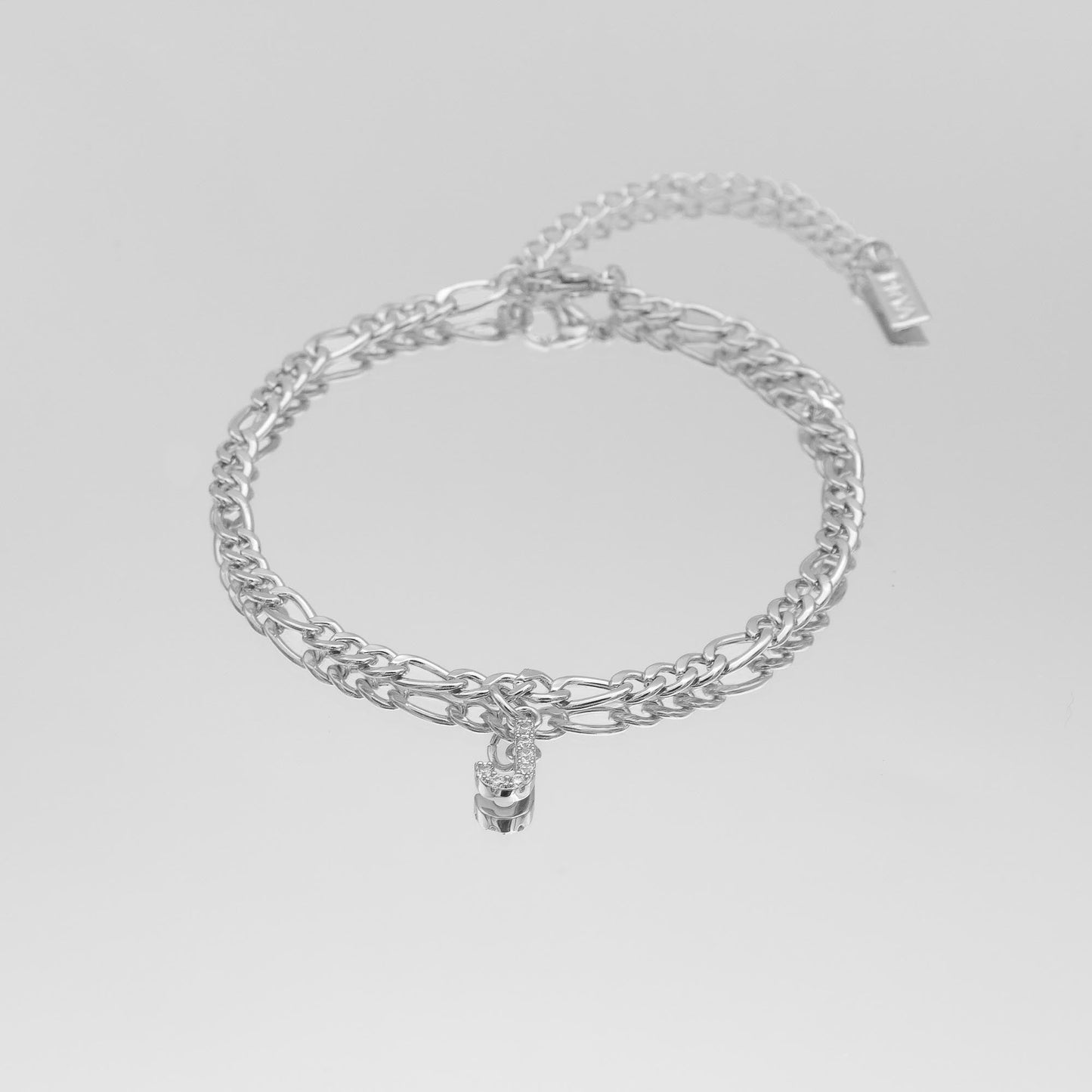 ICY Initial Anklet | Figaro