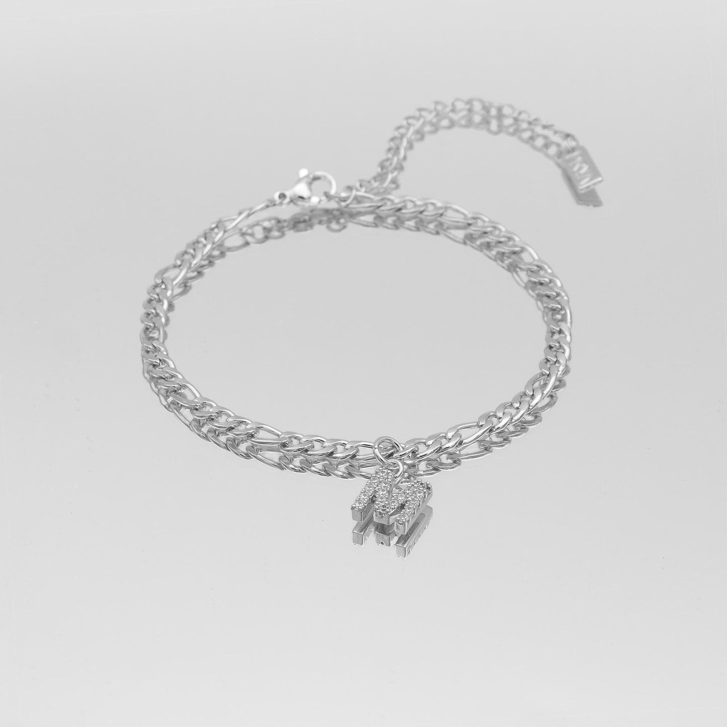 ICY Initial Anklet | Figaro