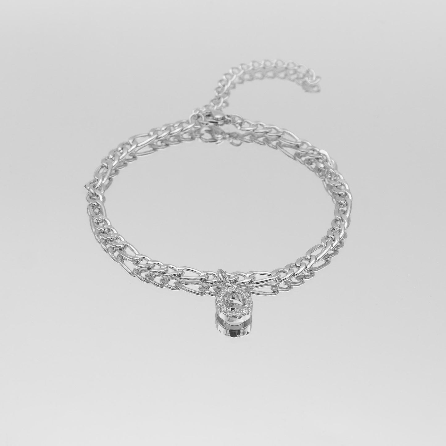 ICY Initial Anklet | Figaro