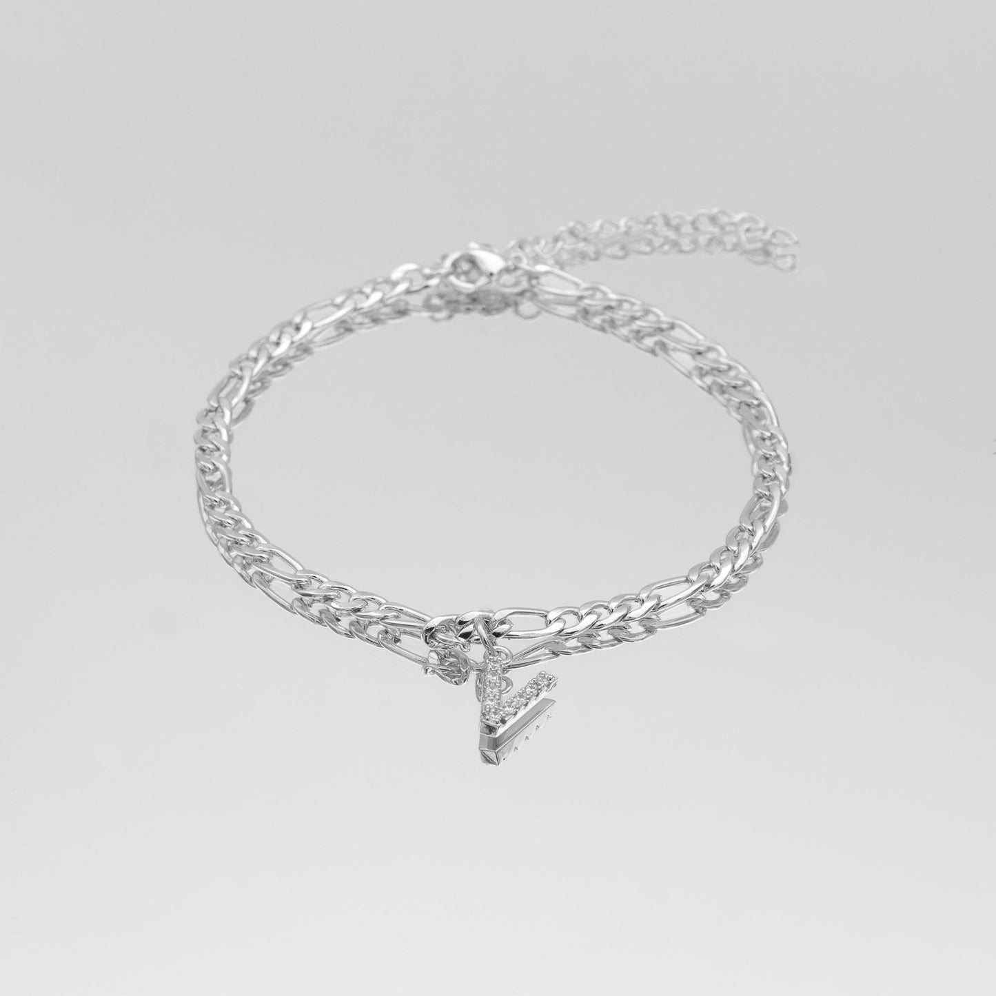 ICY Initial Anklet | Figaro