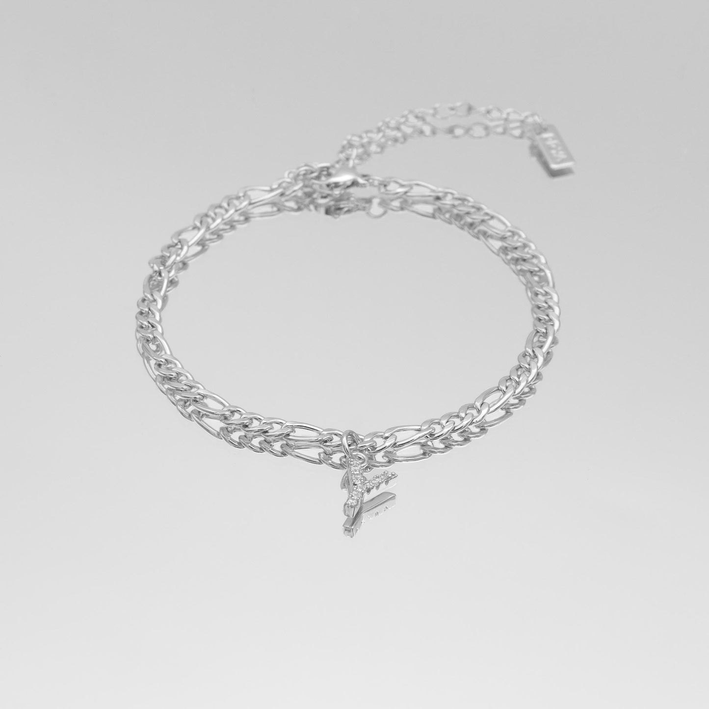ICY Initial Anklet | Figaro