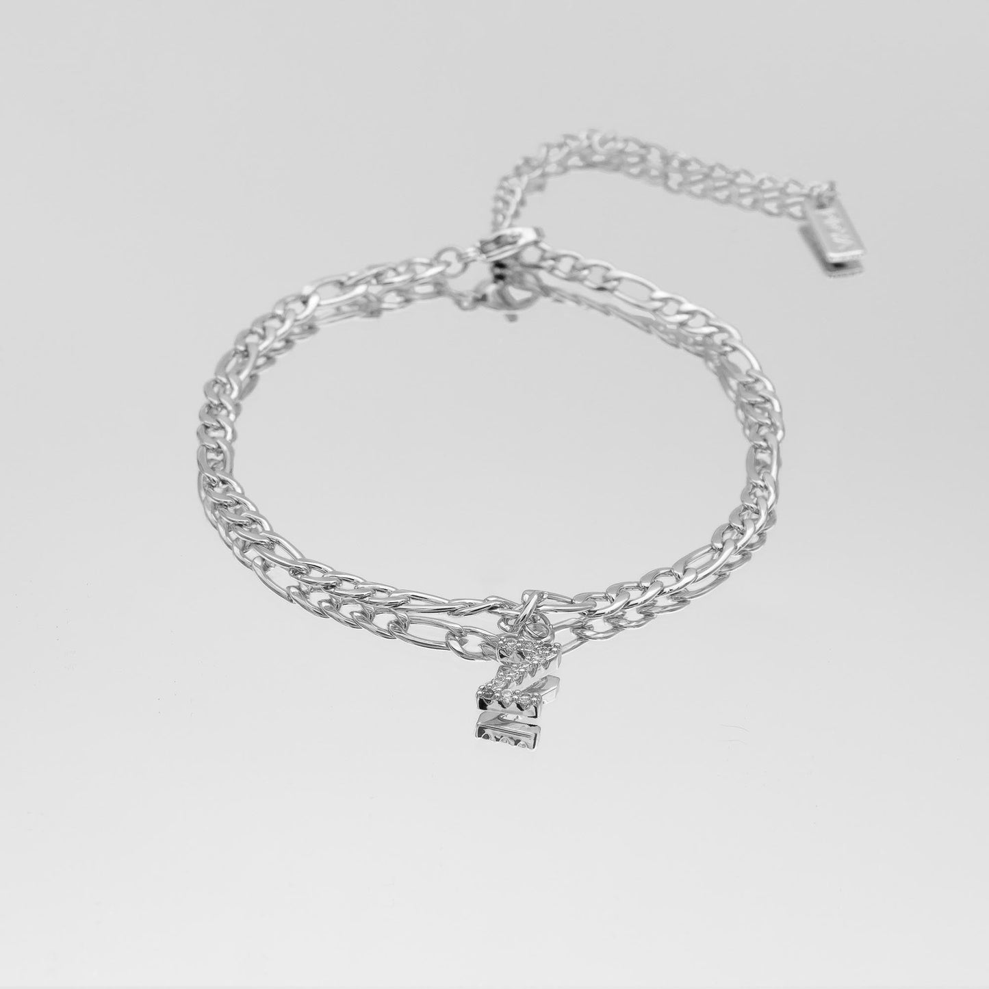 ICY Initial Anklet | Figaro