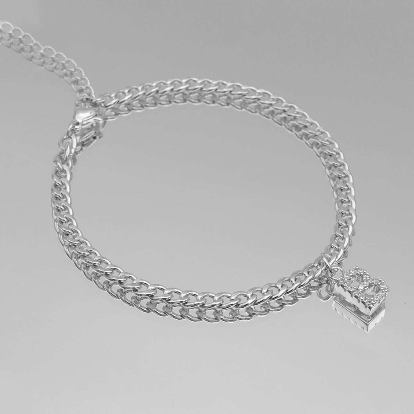 ICY Initial Anklet | Cuban