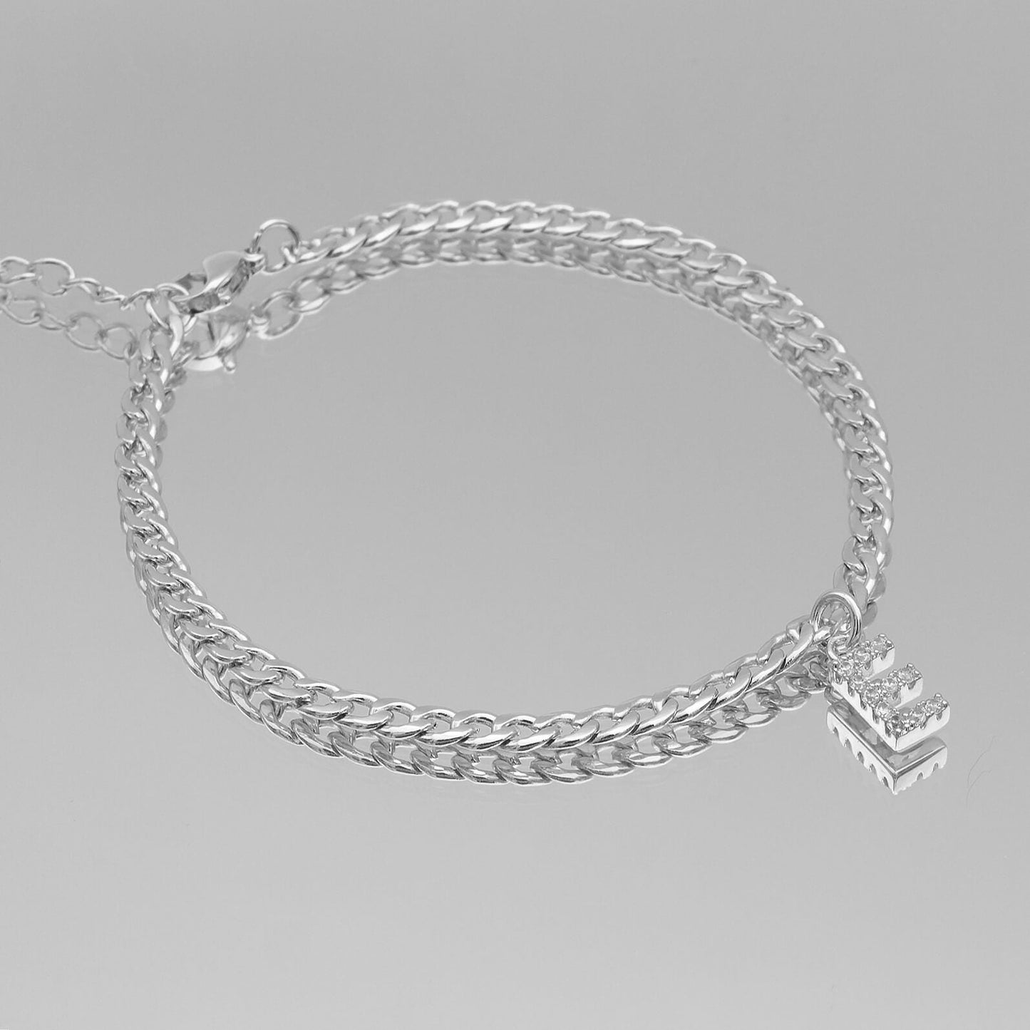 ICY Initial Anklet | Cuban