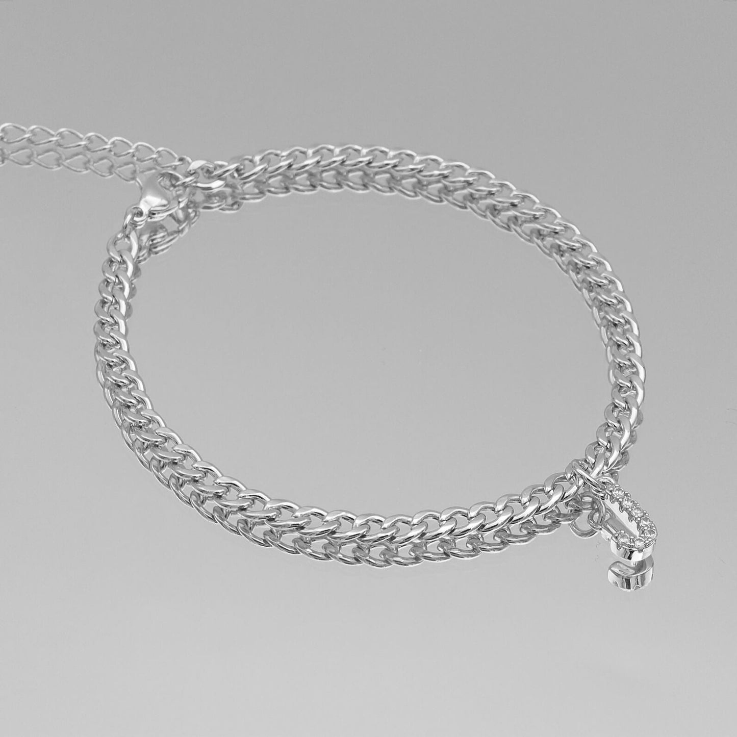 ICY Initial Anklet | Cuban