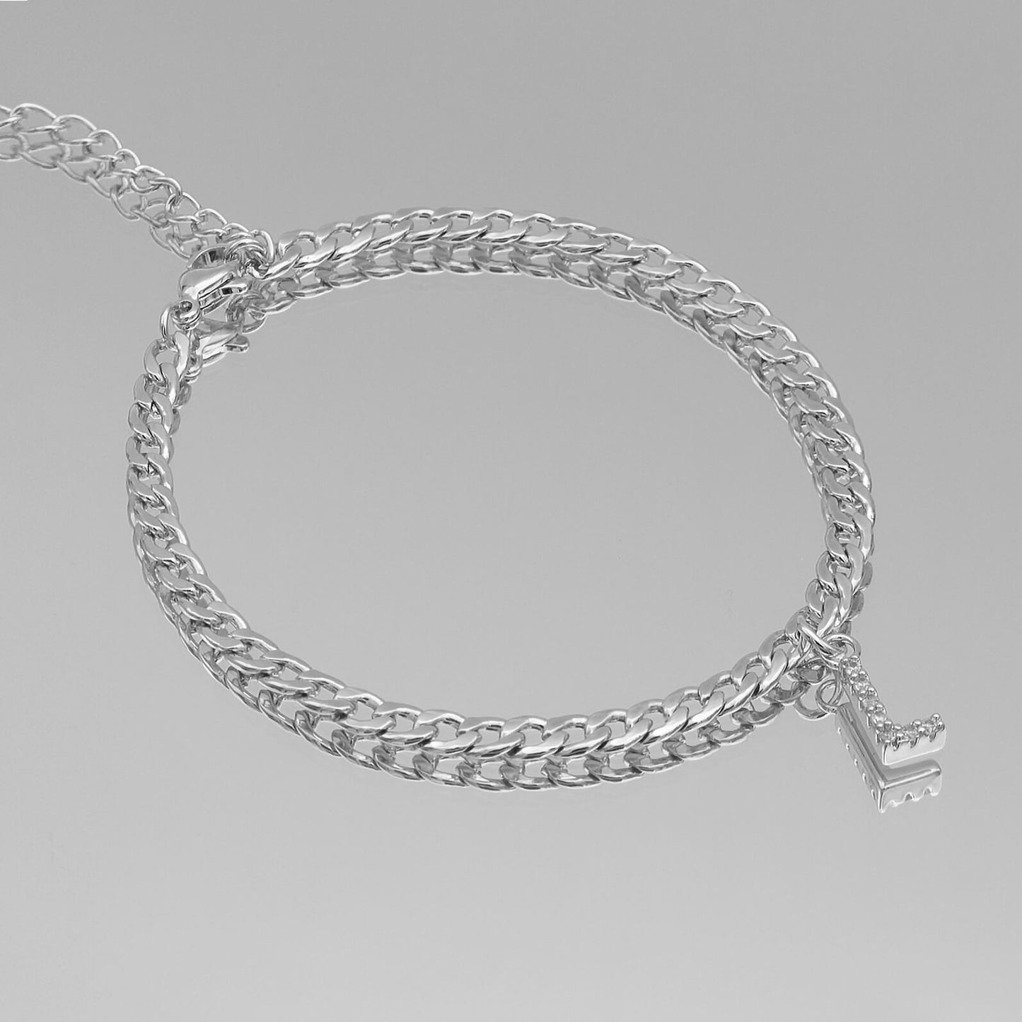 ICY Initial Anklet | Cuban