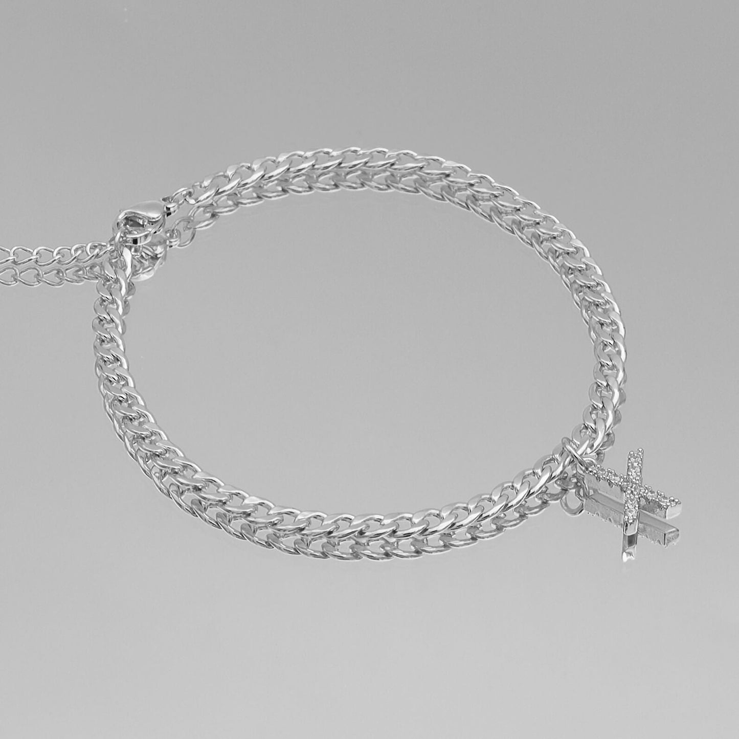 ICY Initial Anklet | Cuban