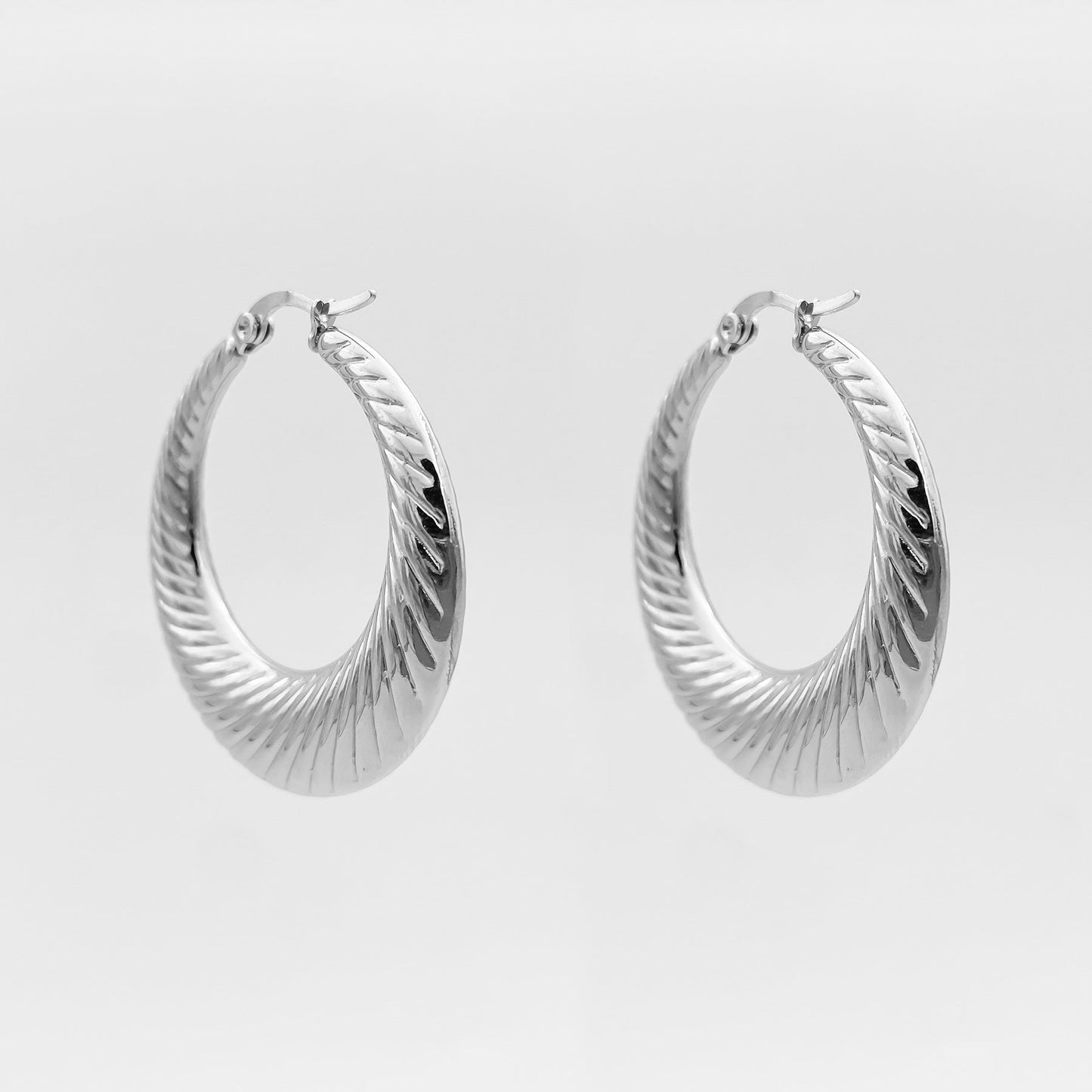Julia Silver Hoops
