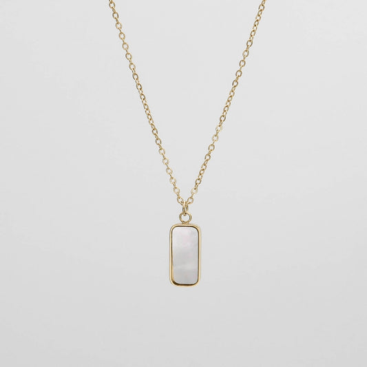 Janelle Opal Tablet Necklace
