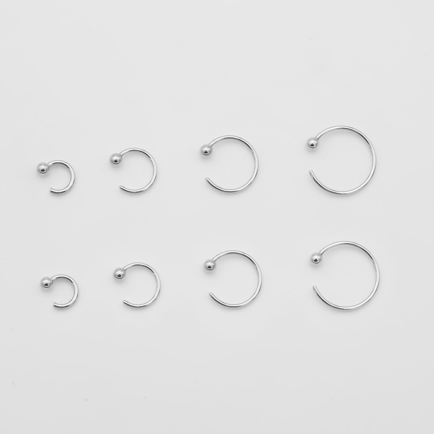 Lara Half Hoop Earrings