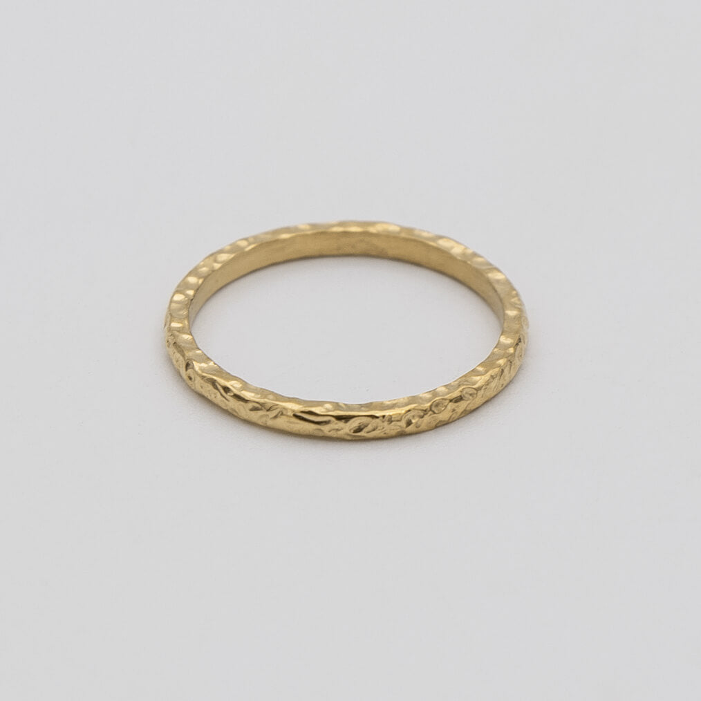 Luiza Hammered Band Ring