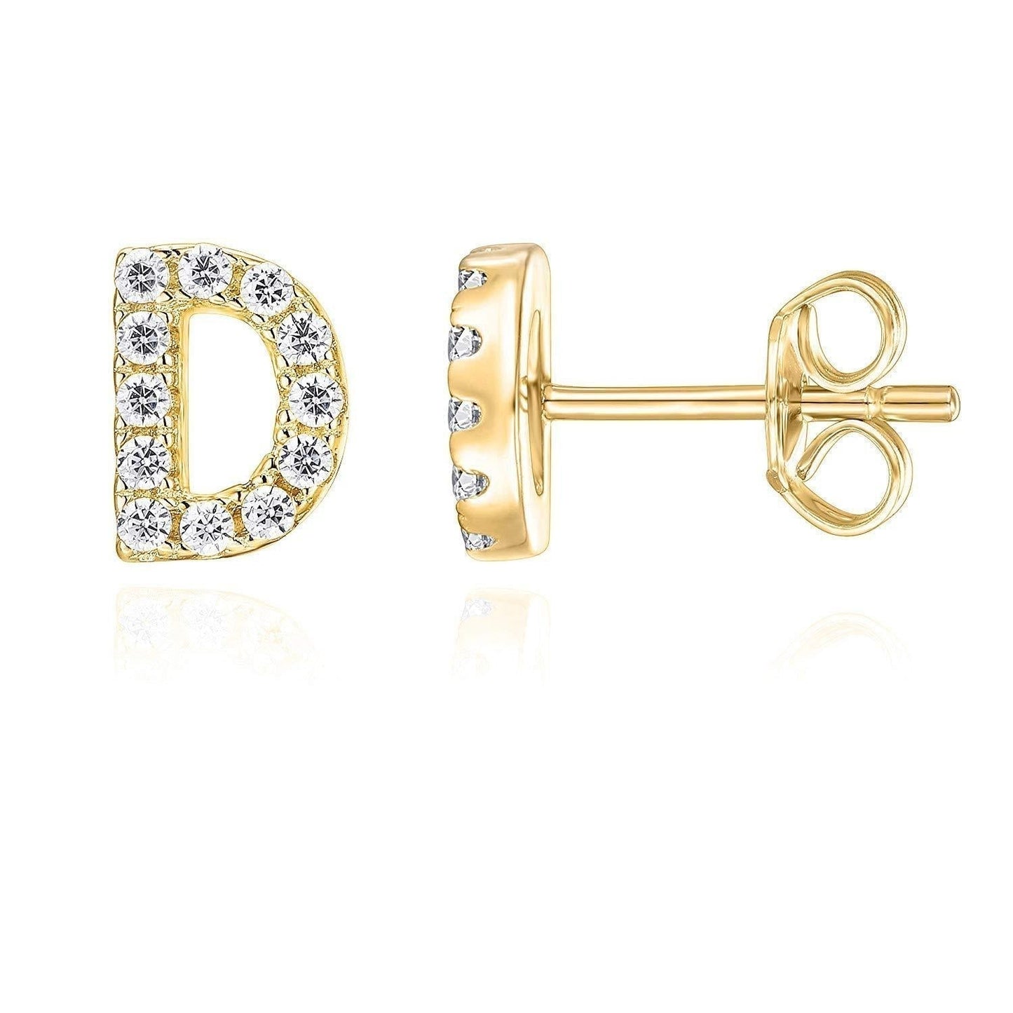 Mikhaela | Orecchini Lettera in Oro 18k
