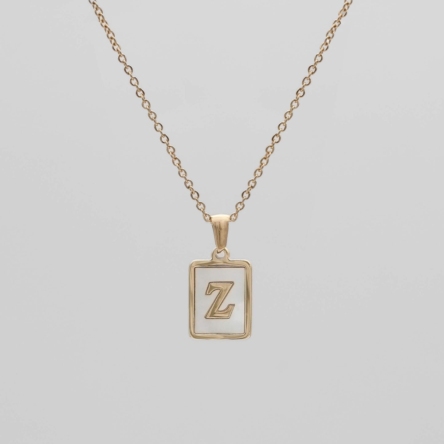 Opal Initial necklace