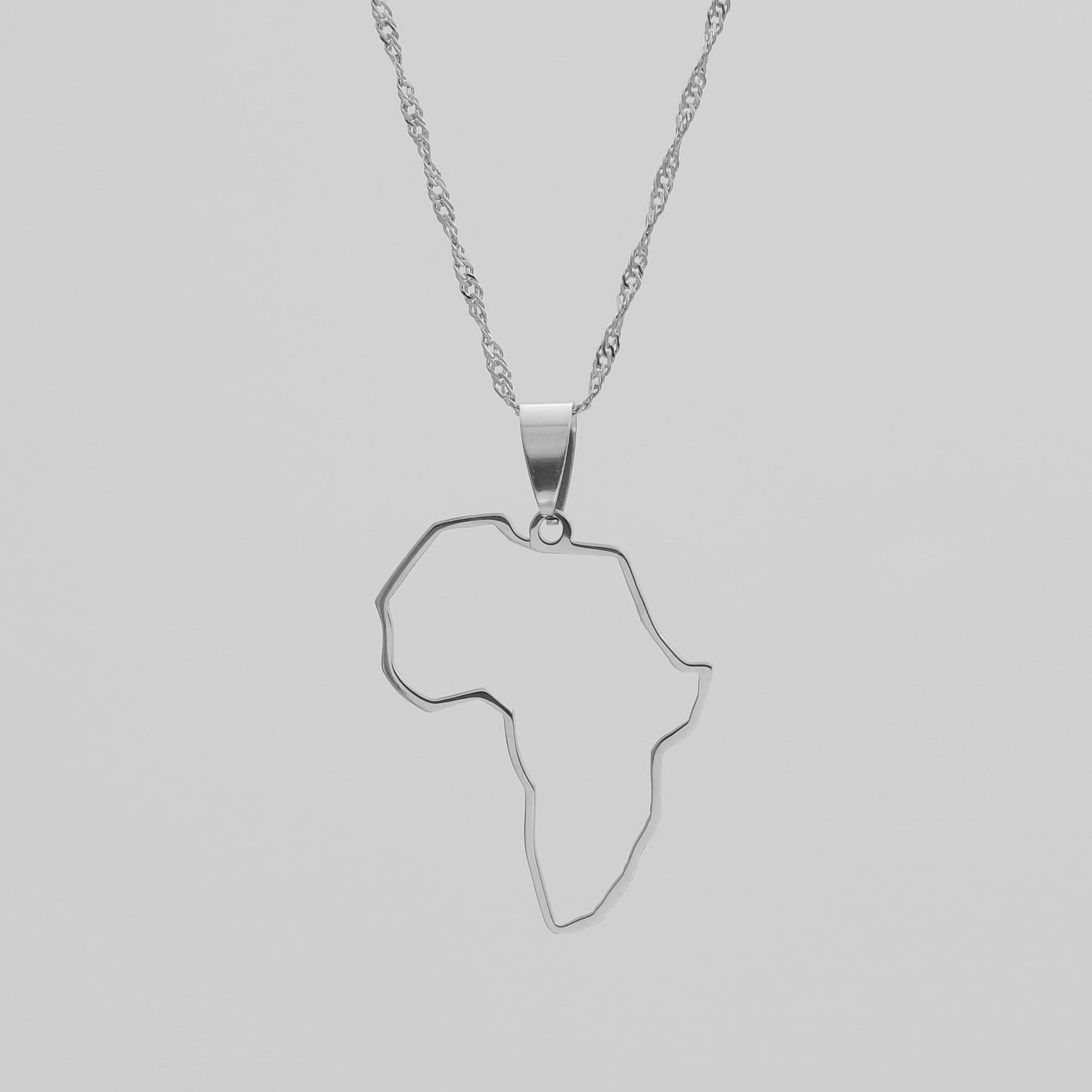 Africa Outline Necklace
