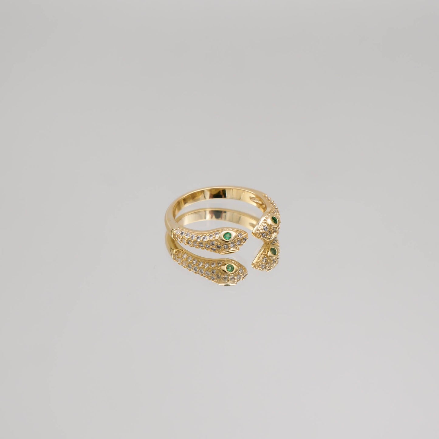 Sadie Double Snake Head Ring