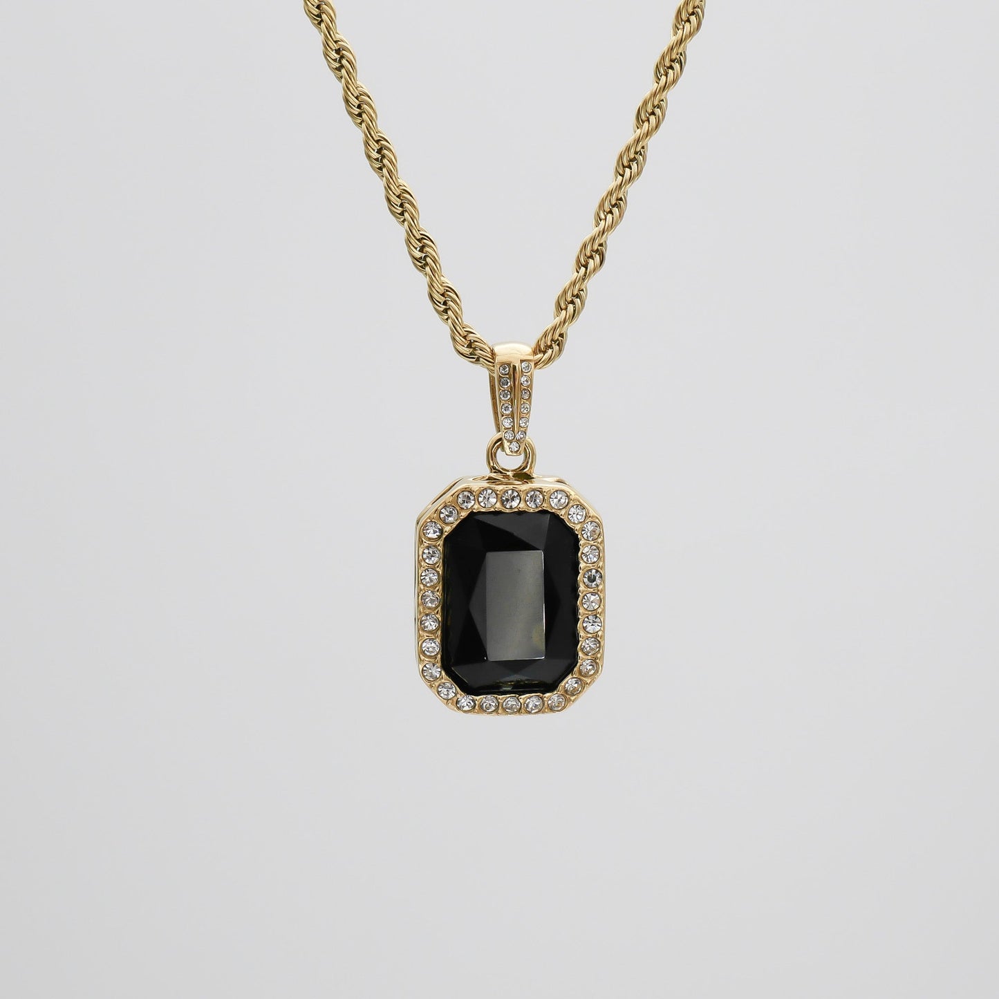 Amelia Onyx Tablet Necklace