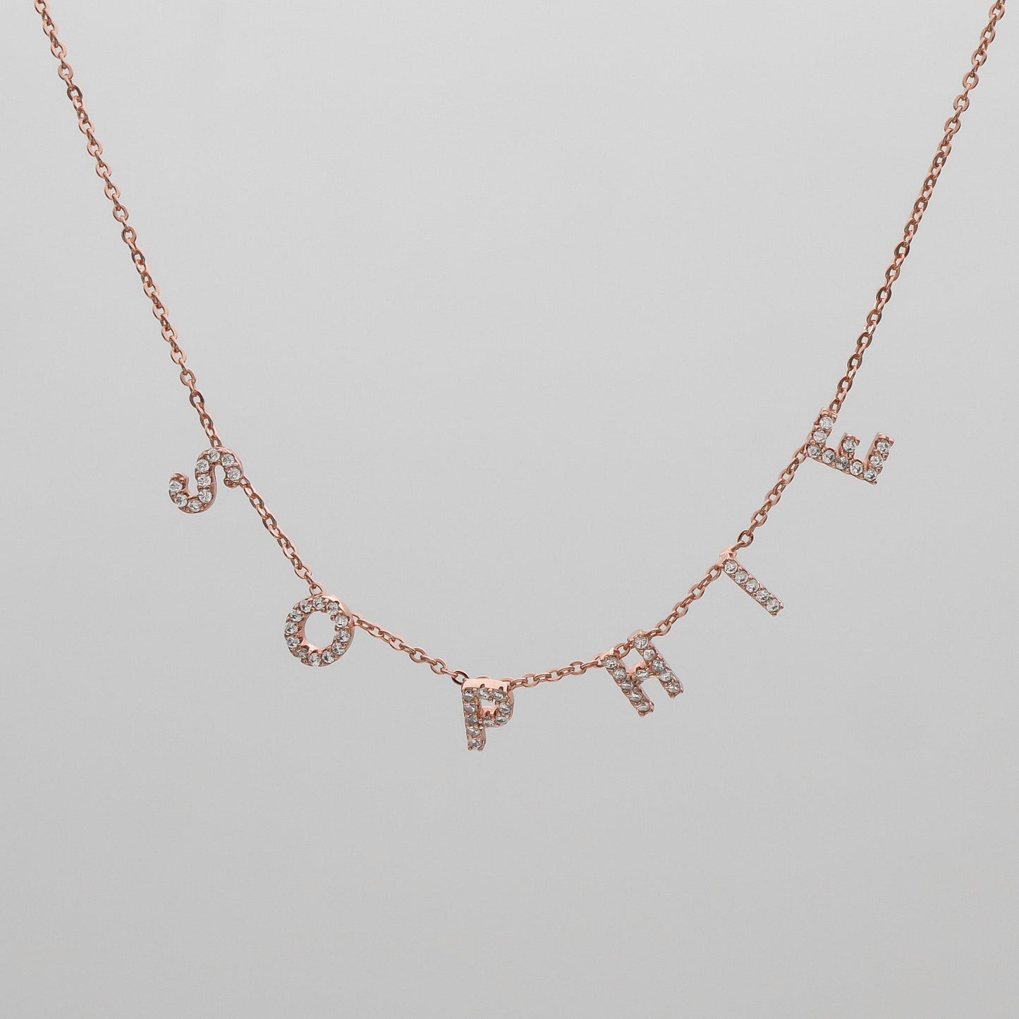 ICY Suspended Custom Name Necklace