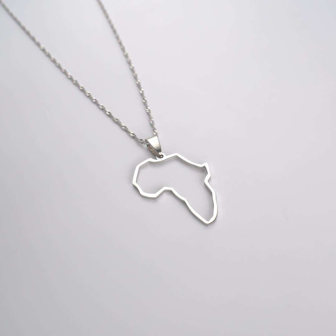 Africa Outline Necklace