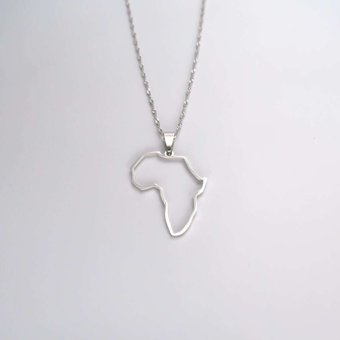 Africa Outline Necklace
