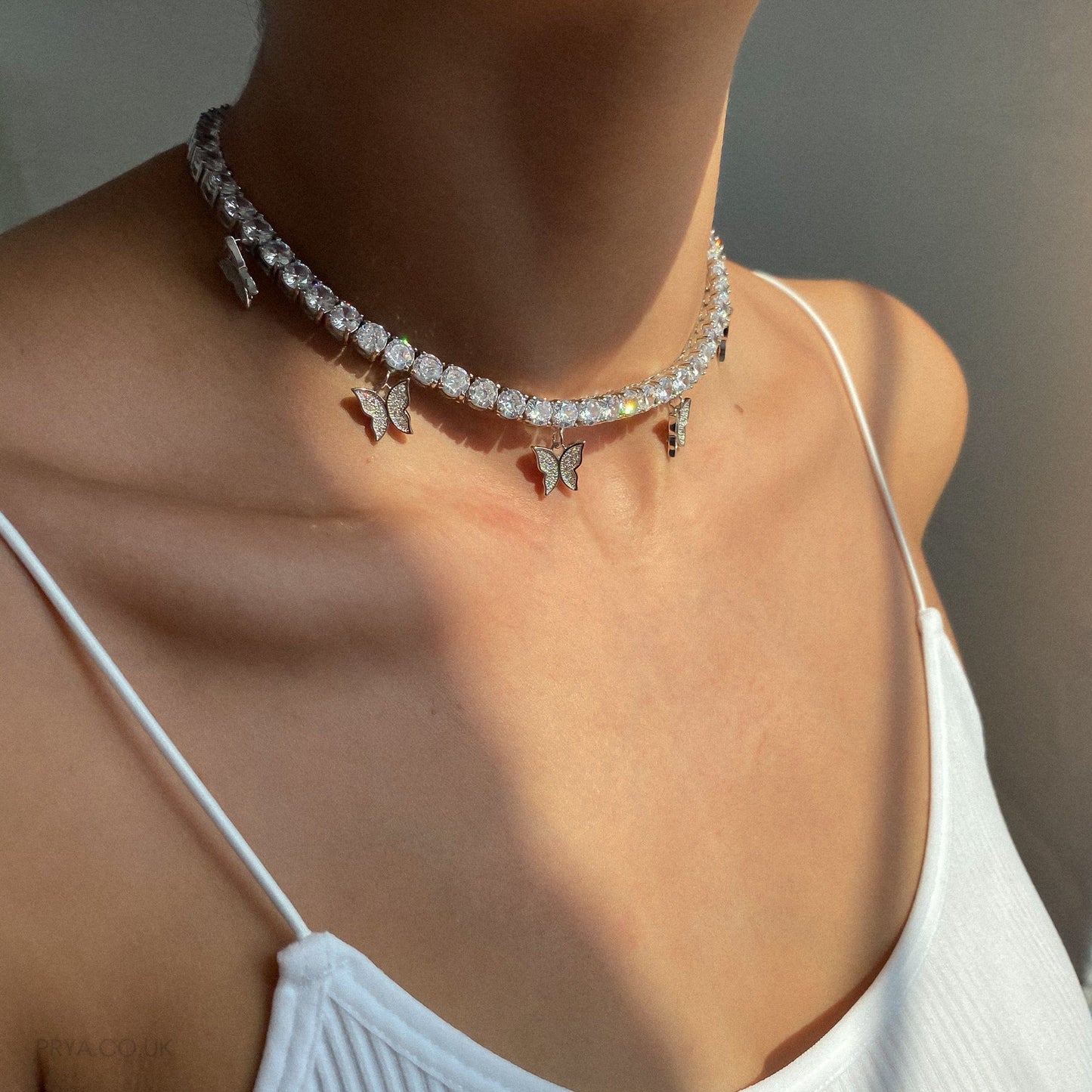 Icy Butterfly CZ Choker | PRYA™