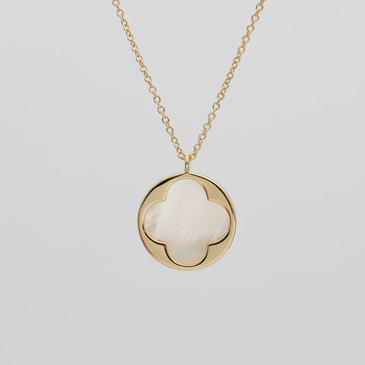 Faith Four Leaf Clover Opal Necklace