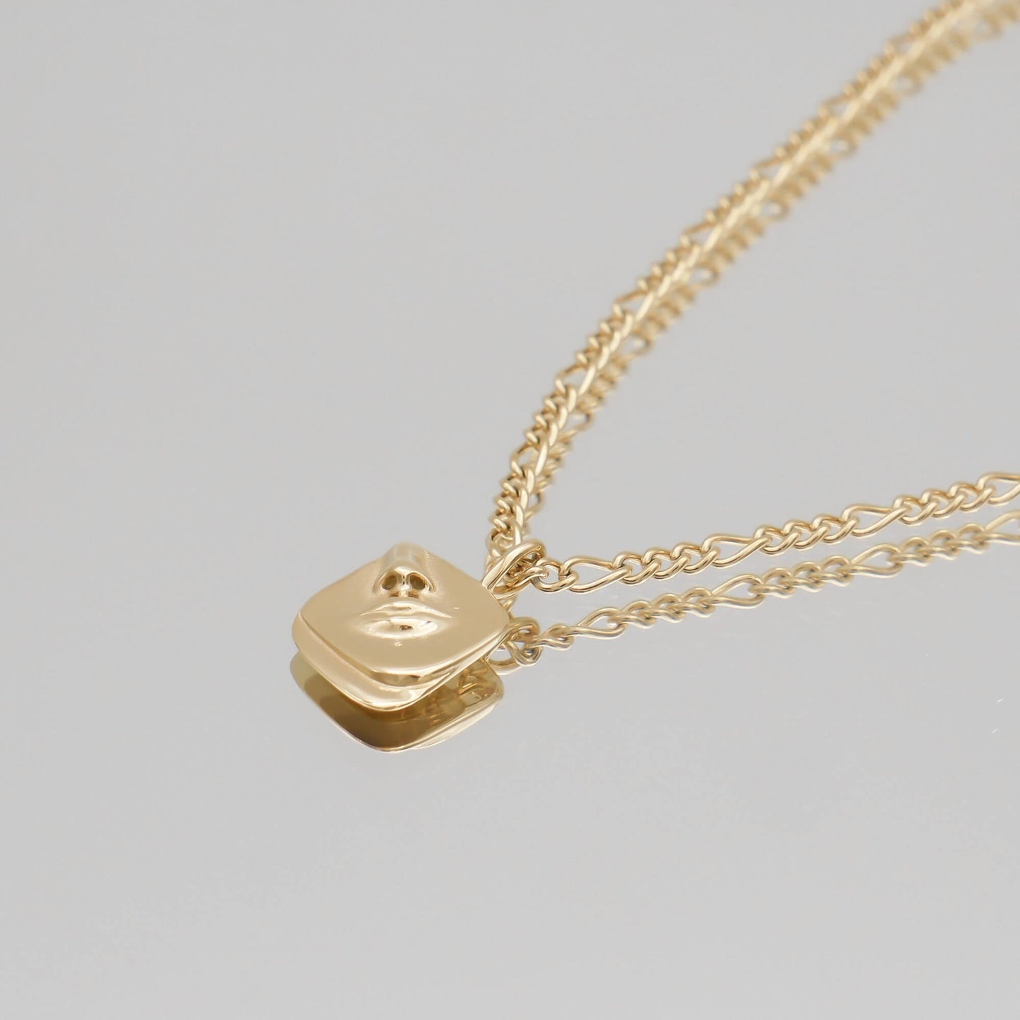 Anika Face Pendant Necklace