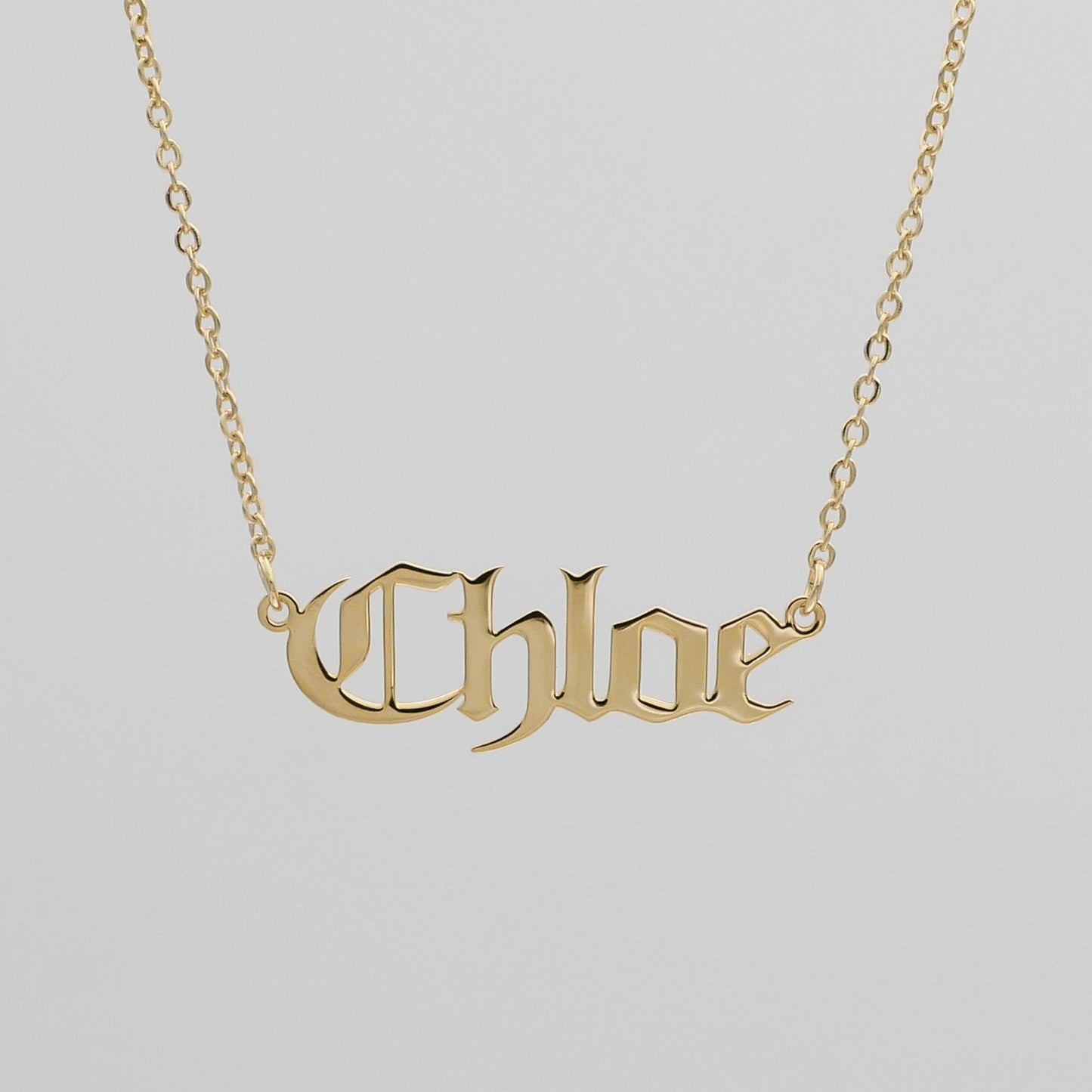 Classic Name Plate Necklace