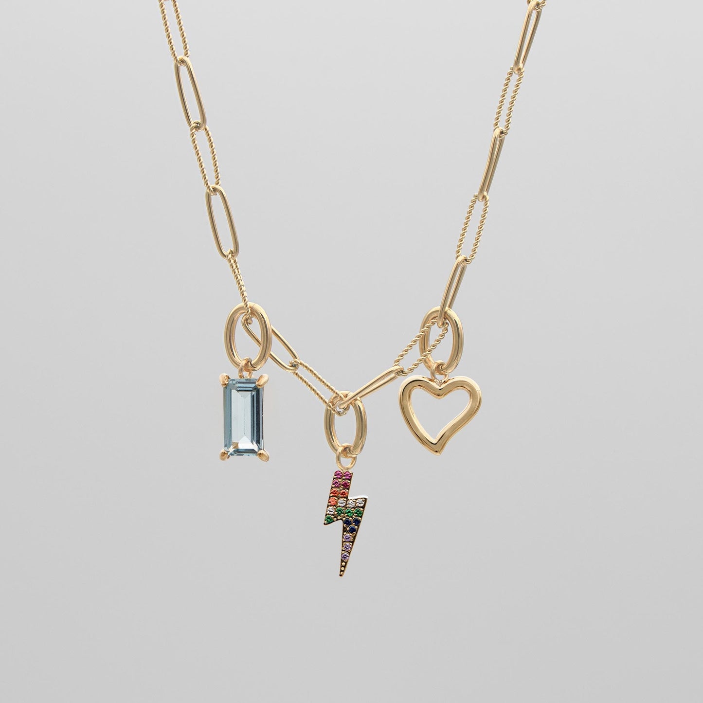 Tropical Gold Charm Necklace